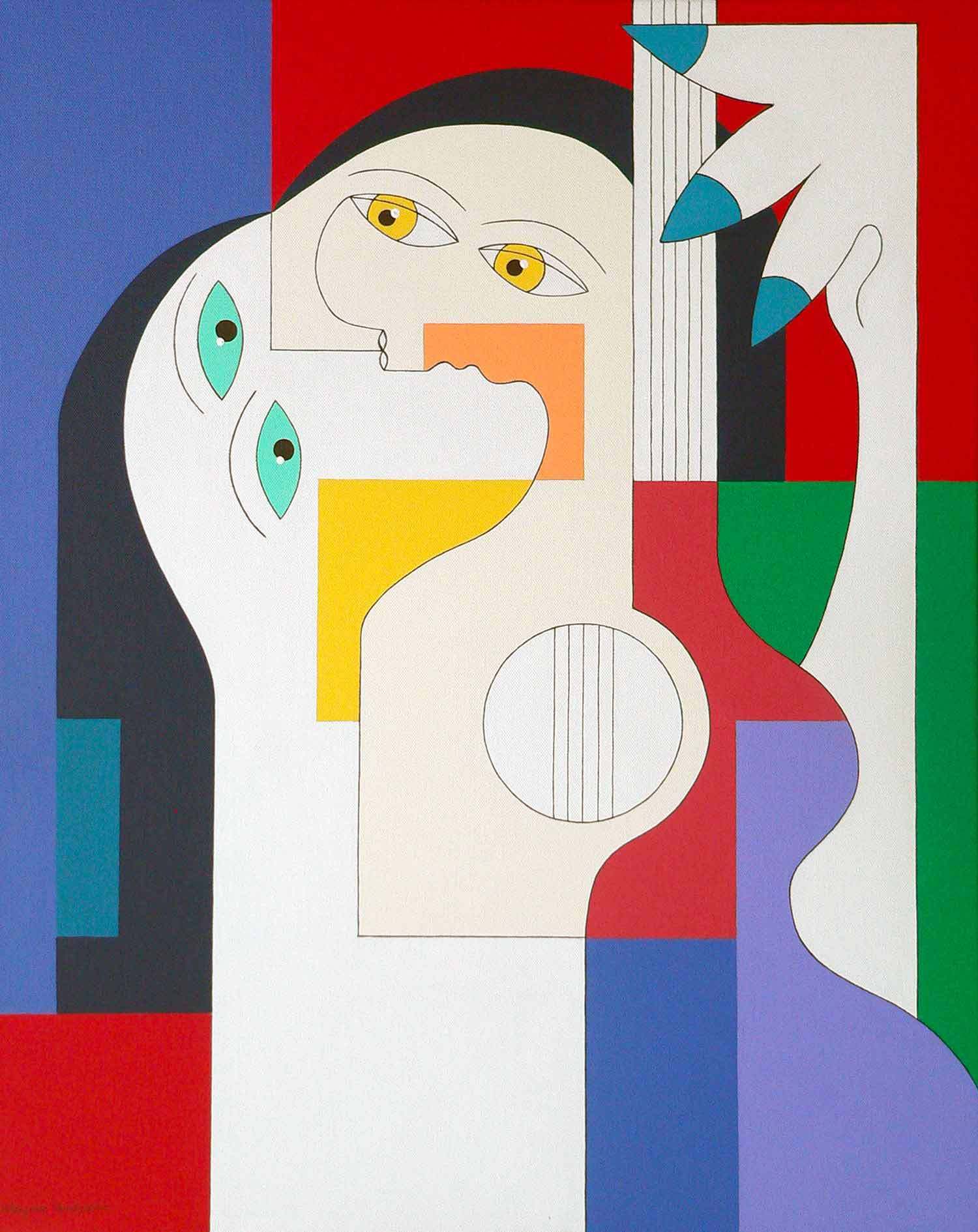 Hildegarde Handsaeme, Musical Symbiosis, painting - Artalistic online contemporary art buying and selling gallery