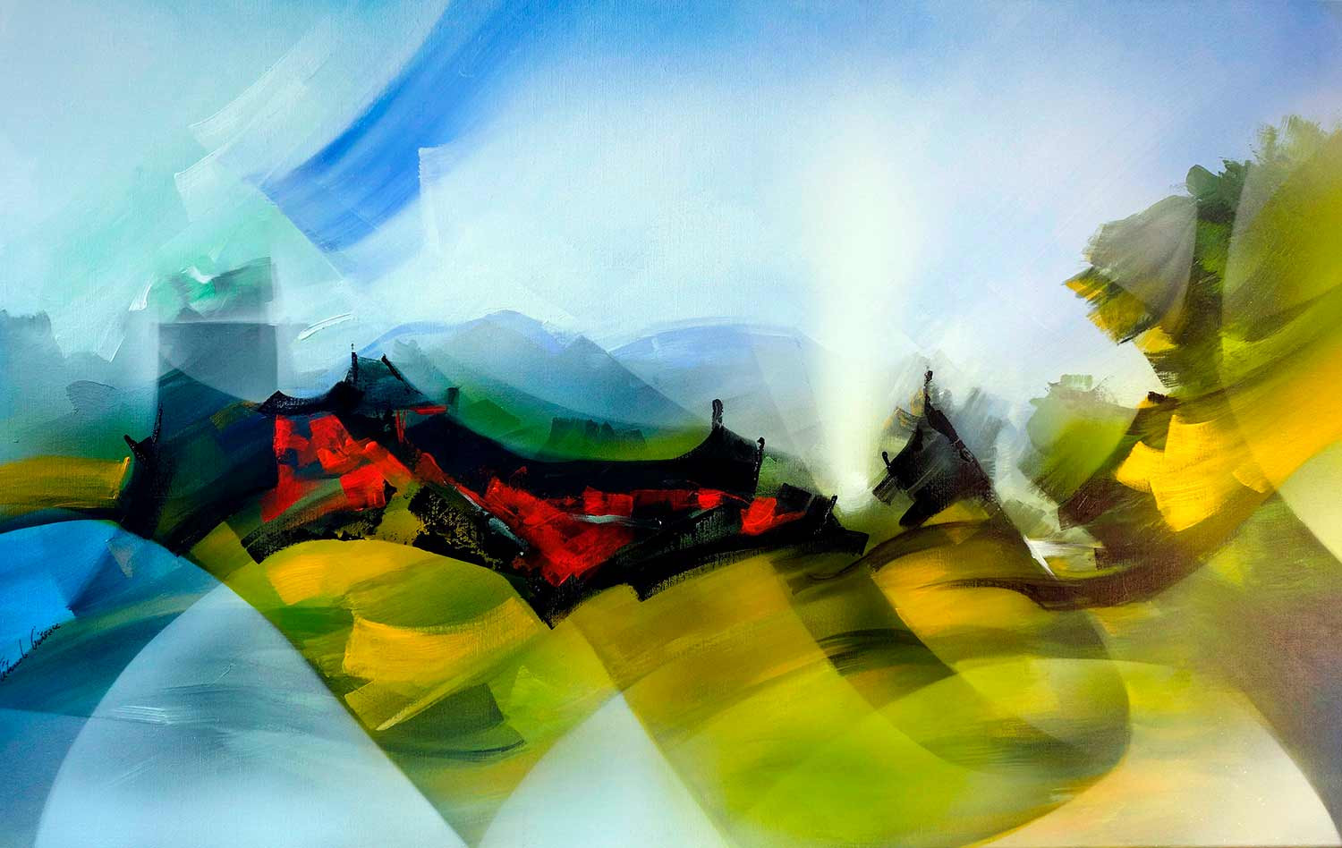 Tenurb-Geneau, Composition 813, Peinture