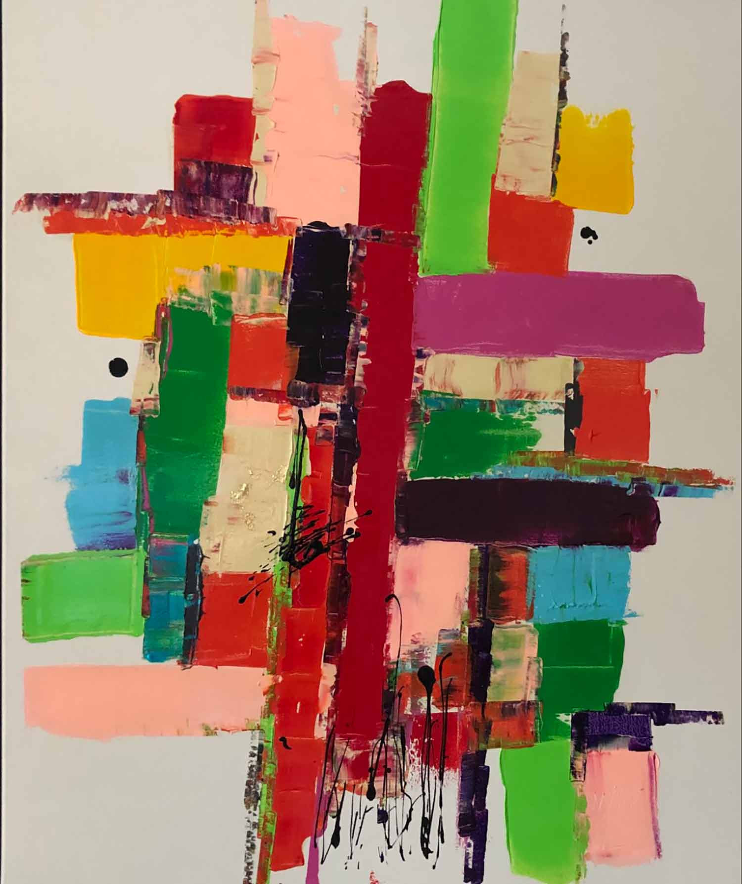 Yolande Martinez, Bambou, peinture - Galerie de vente et d’achat d’art contemporain en ligne Artalistic