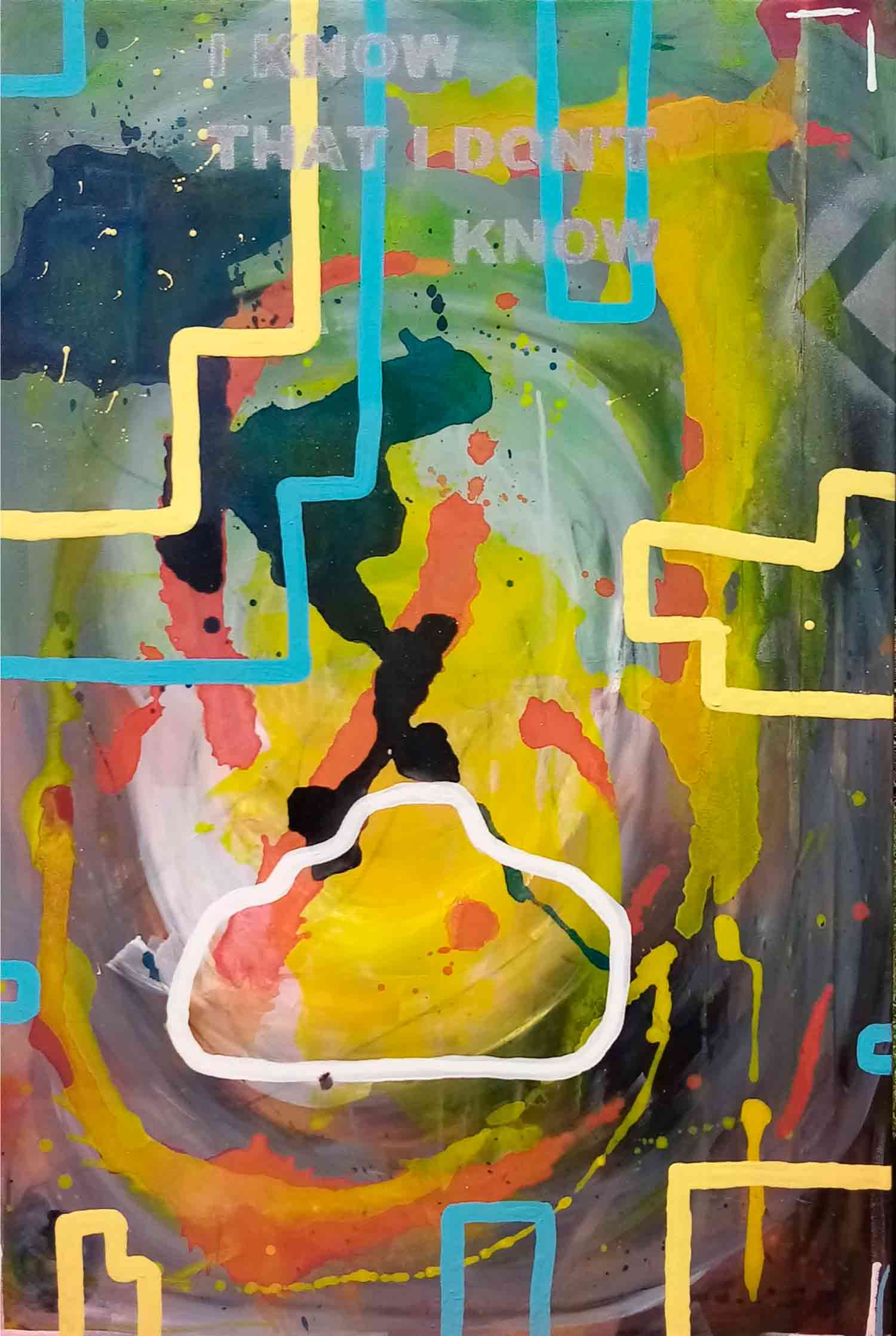 A-Wibaa, I know that I don't know, painting - Artalistic online contemporary art buying and selling gallery