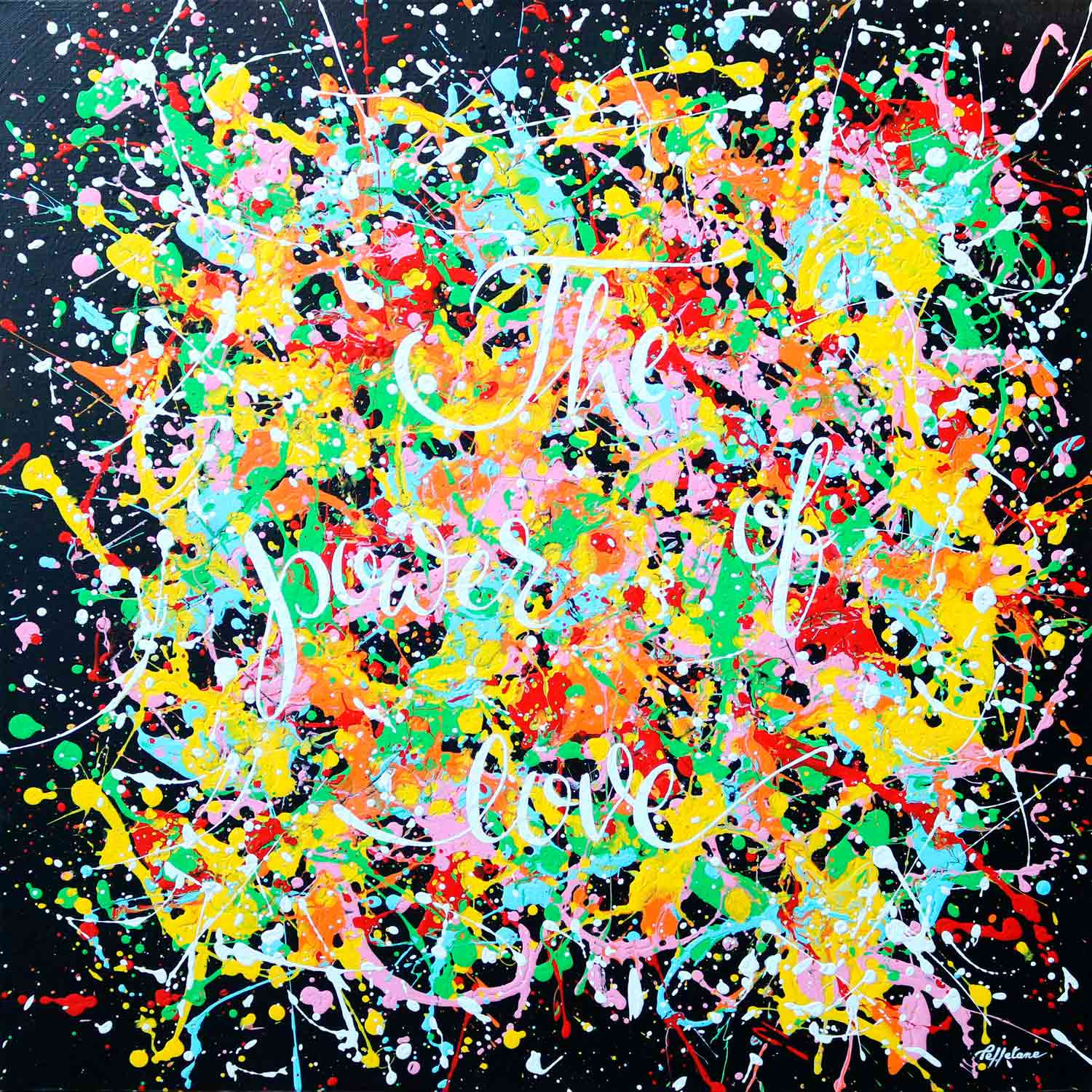 Isabelle Pelletane, The power of love, peinture - Galerie de vente et d’achat d’art contemporain en ligne Artalistic