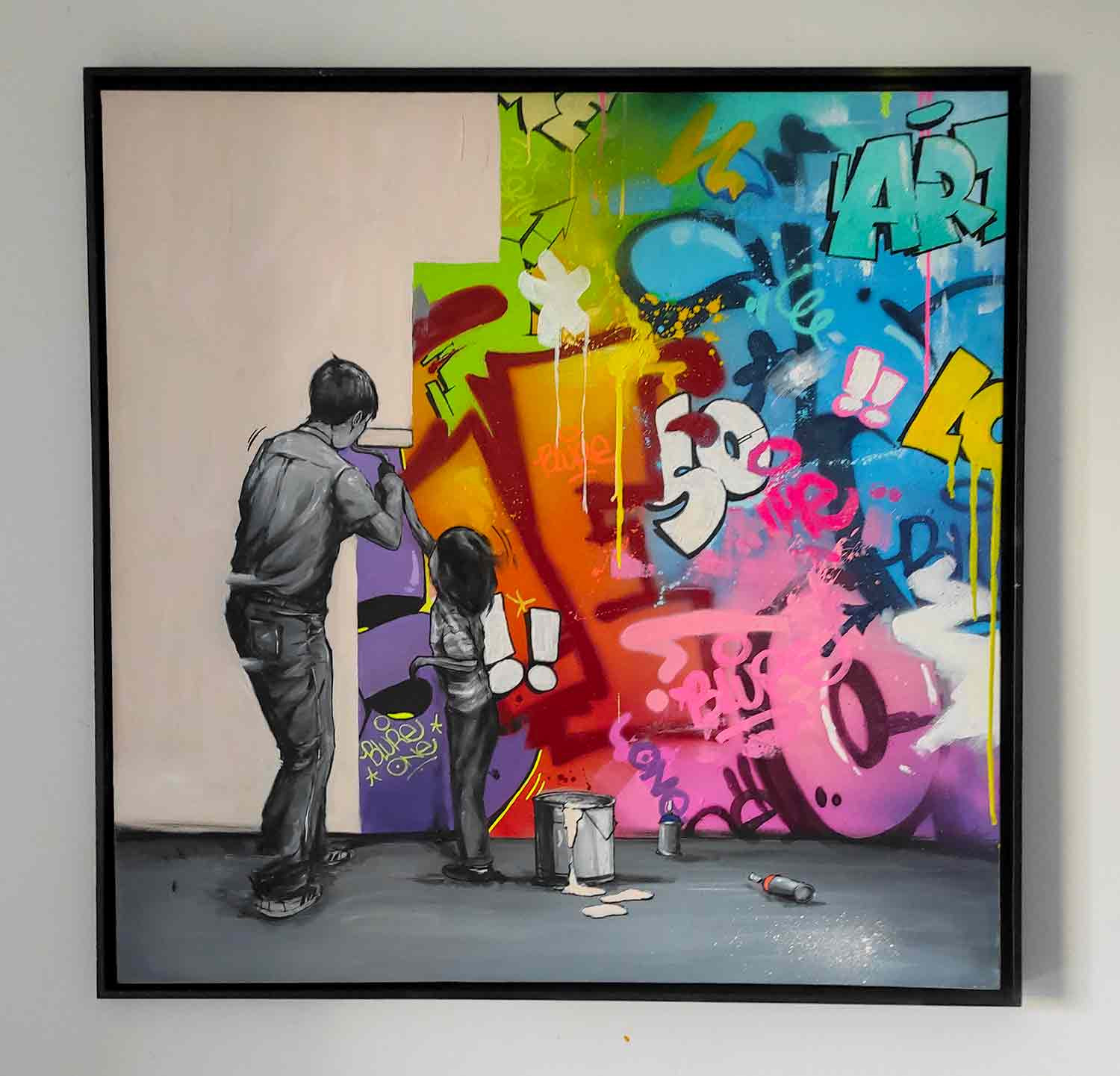Blure, Try again, peinture - Galerie de vente et d’achat d’art contemporain en ligne Artalistic