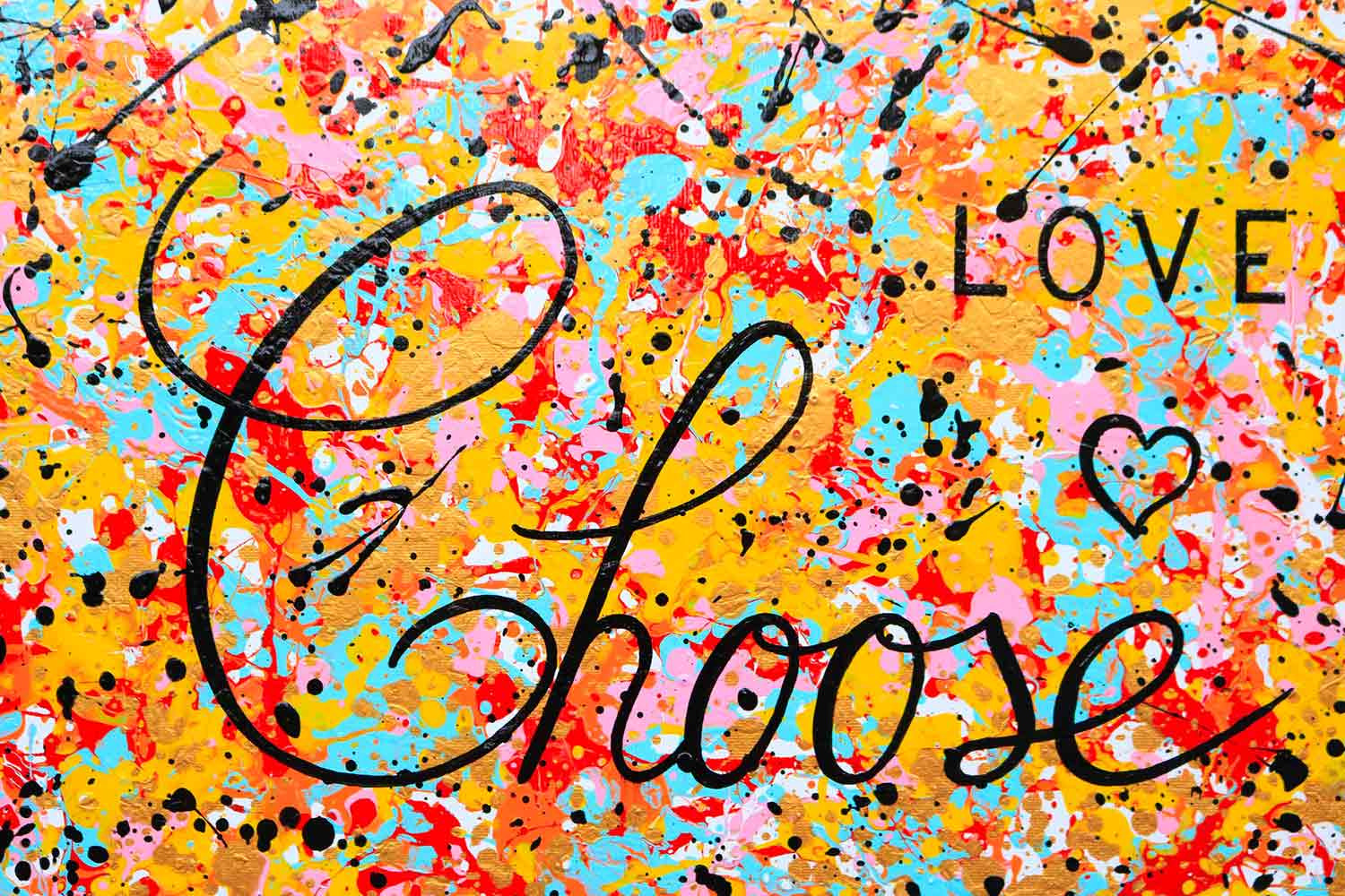 Isabelle Pelletane, Choose love, peinture - Galerie de vente et d’achat d’art contemporain en ligne Artalistic