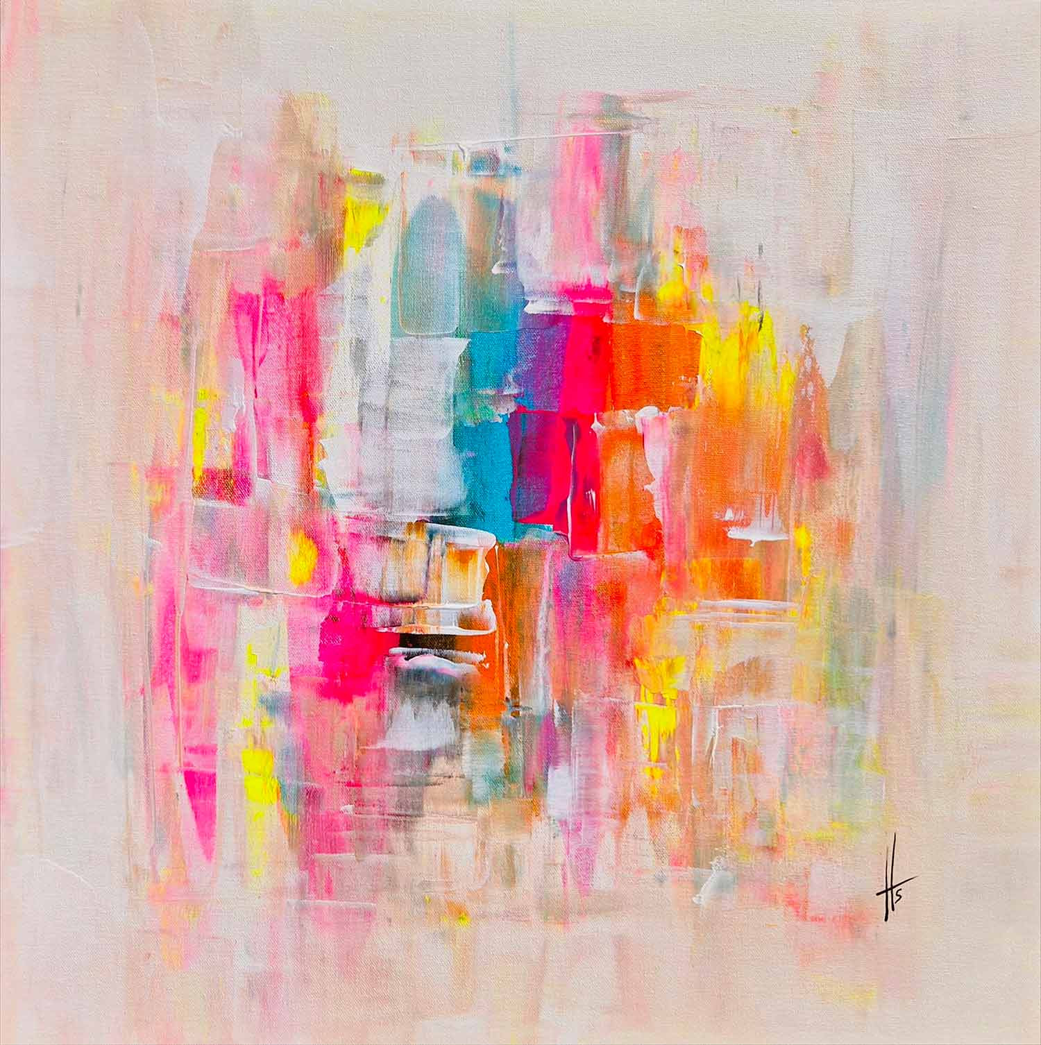 Sandrine Hartmann, Mademoiselle, peinture - Galerie de vente et d’achat d’art contemporain en ligne Artalistic