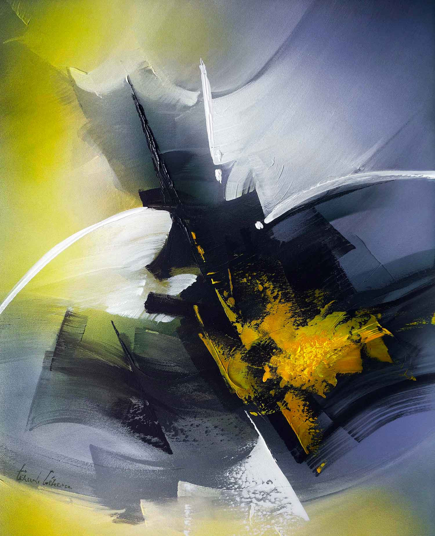 Tenurb-Géneau, Composition 643, peinture - Galerie de vente et d’achat d’art contemporain en ligne Artalistic