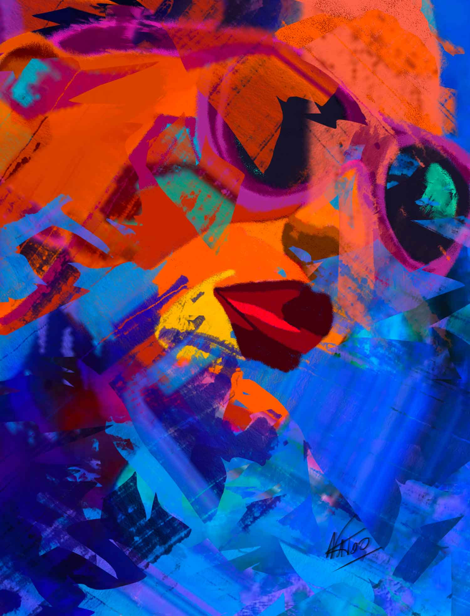 Natoo, Summer, peinture - Galerie de vente et d’achat d’art contemporain en ligne Artalistic