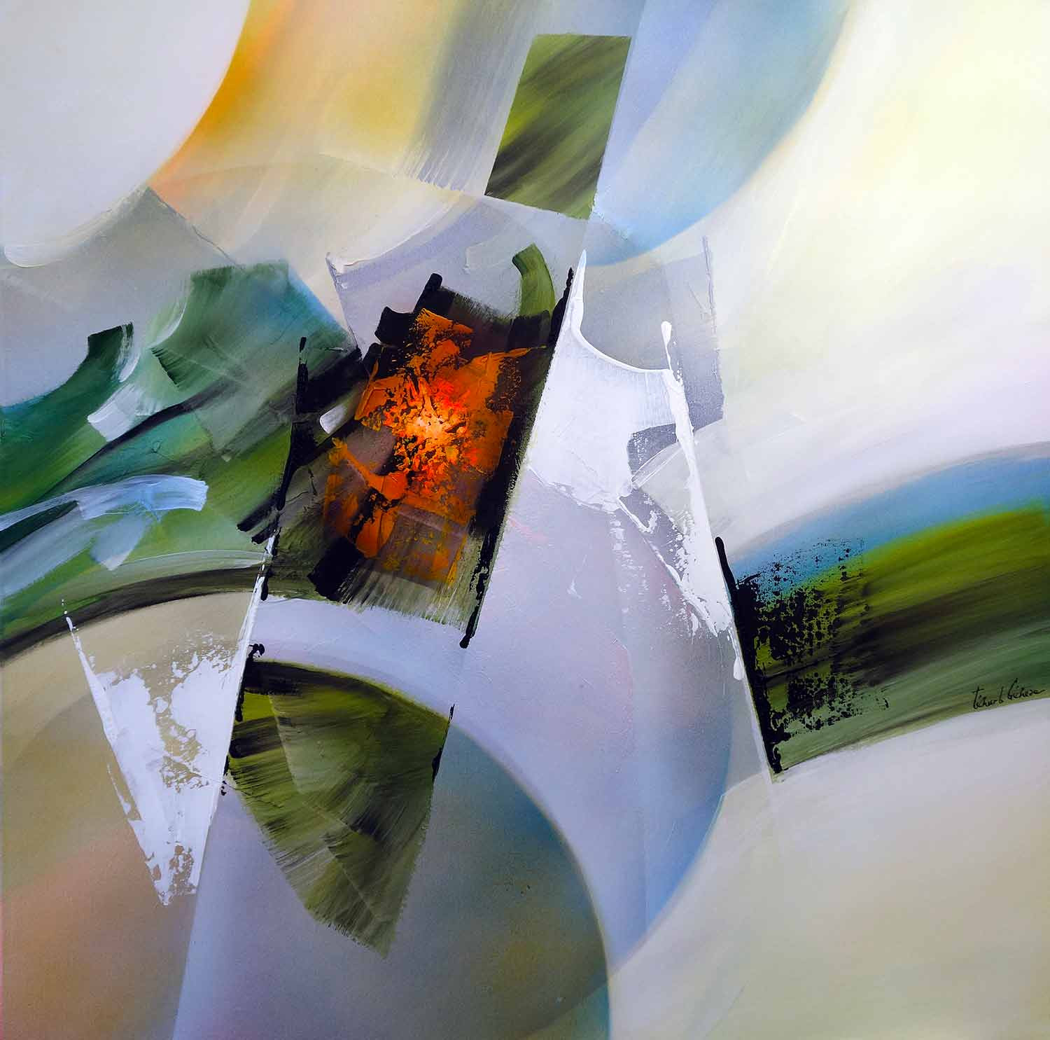 Tenurb-Géneau, Composition 755, peinture - Galerie de vente et d’achat d’art contemporain en ligne Artalistic