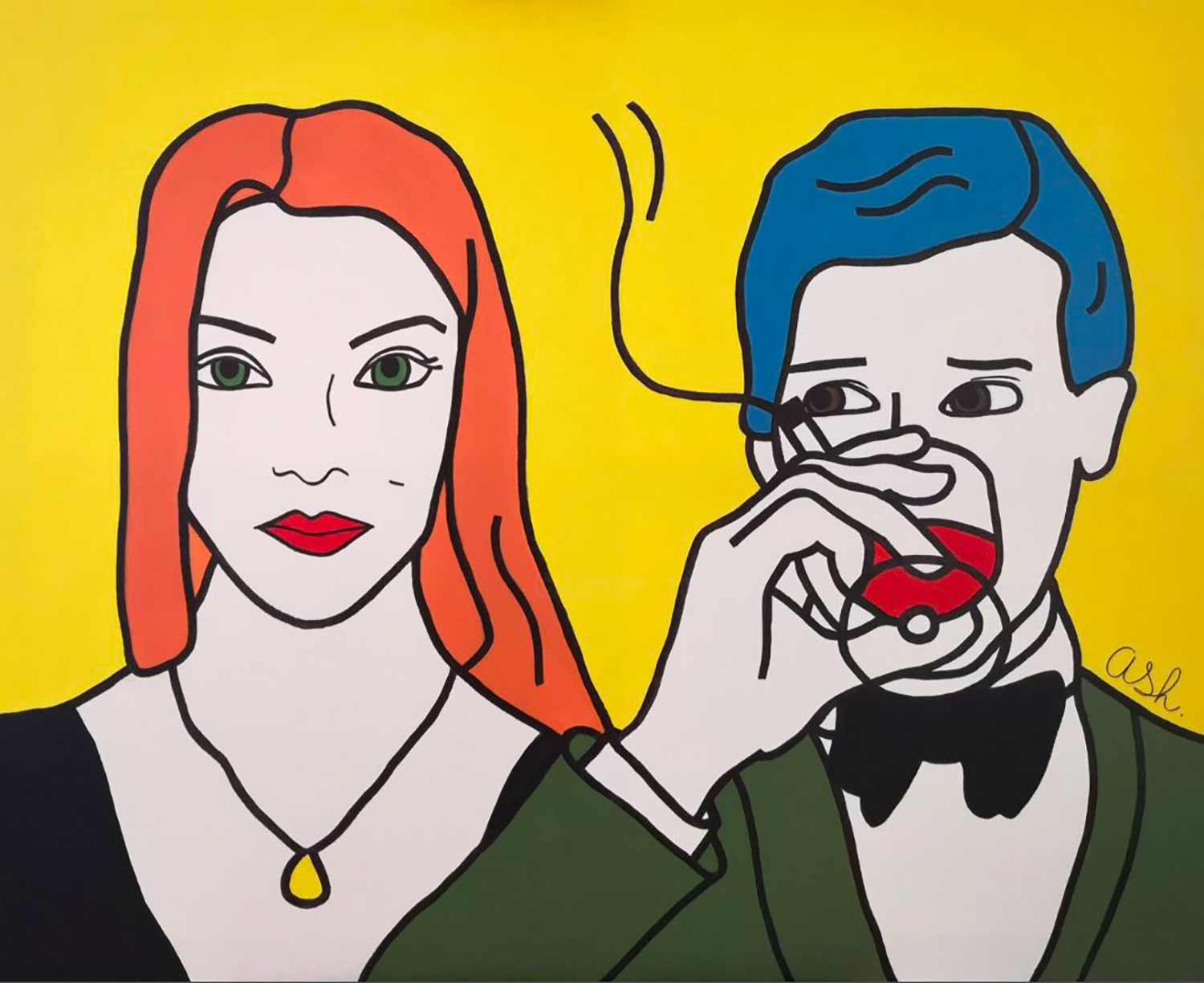 Anne-Sophie Holzer, Gala, peinture - Galerie de vente et d’achat d’art contemporain en ligne Artalistic