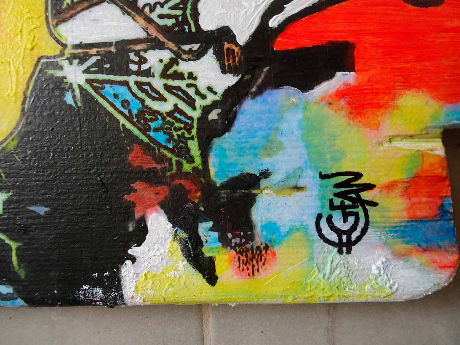 Claude Géan, Flamand de thau, peinture - Galerie de vente et d’achat d’art contemporain en ligne Artalistic
