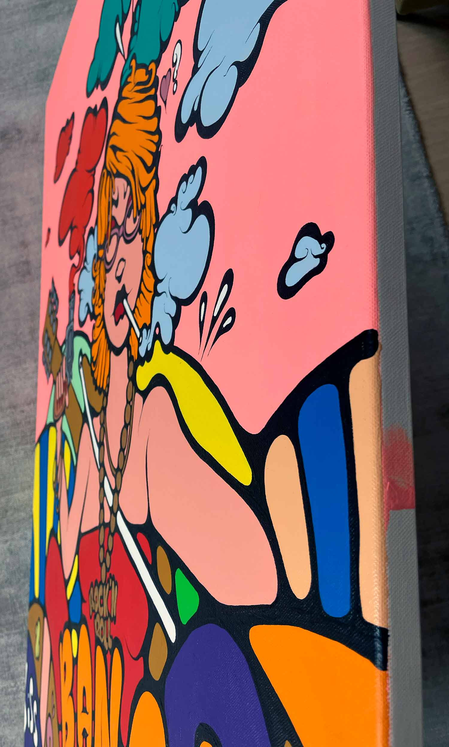 Ewen Gur, The Rock'n'Roll Girl #3, peinture - Galerie de vente et d’achat d’art contemporain en ligne Artalistic