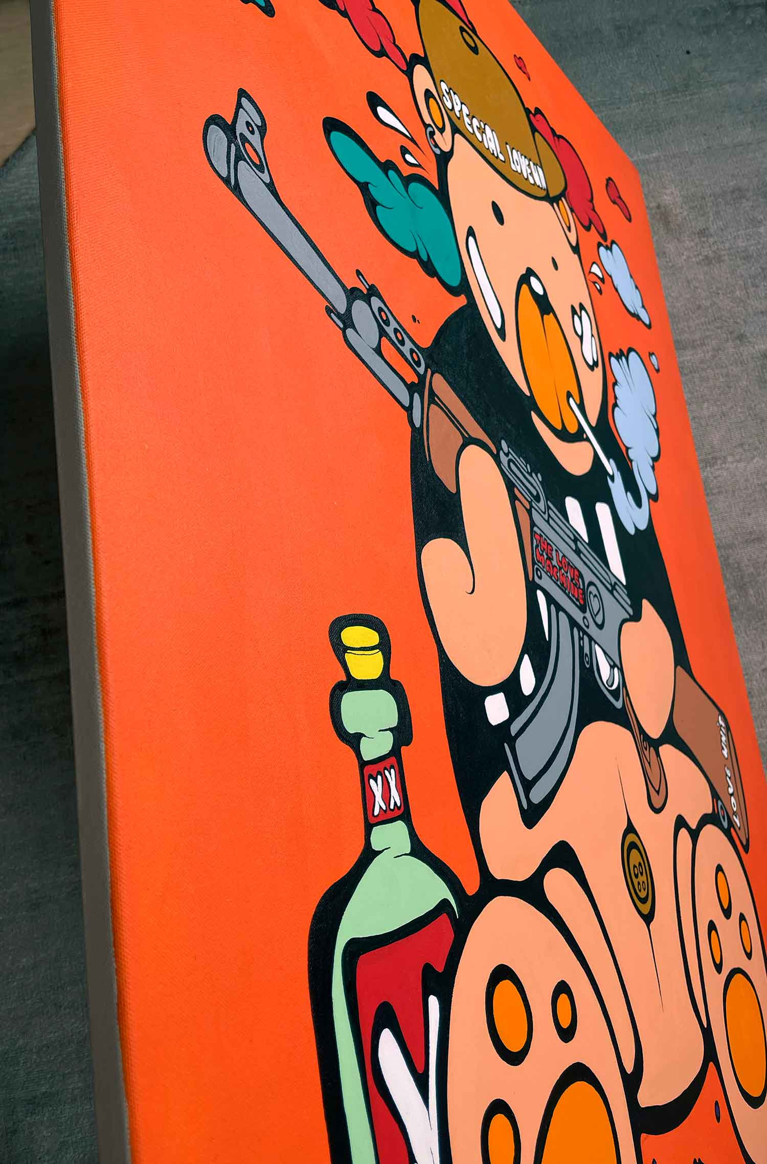 Ewen Gur, Max the Teddybär ♯7, peinture - Galerie de vente et d’achat d’art contemporain en ligne Artalistic