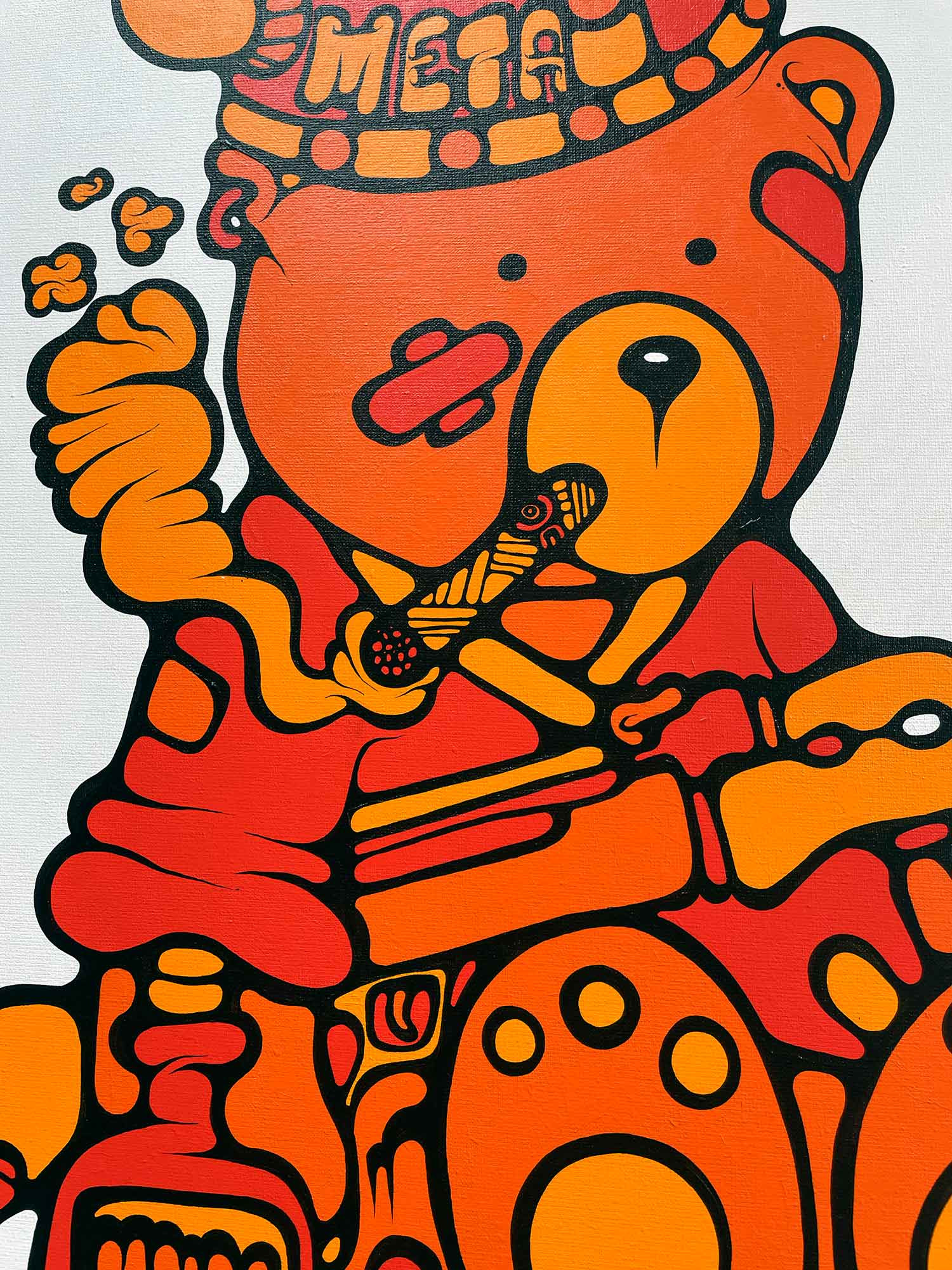 Ewen Gur, Max the Teddybär ♯17, peinture - Galerie de vente et d’achat d’art contemporain en ligne Artalistic