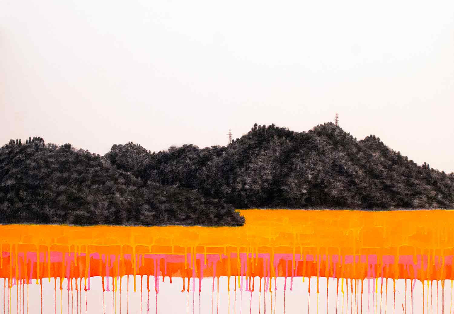 Jungho Kim, Paysage mental II, peinture - Galerie de vente et d’achat d’art contemporain en ligne Artalistic