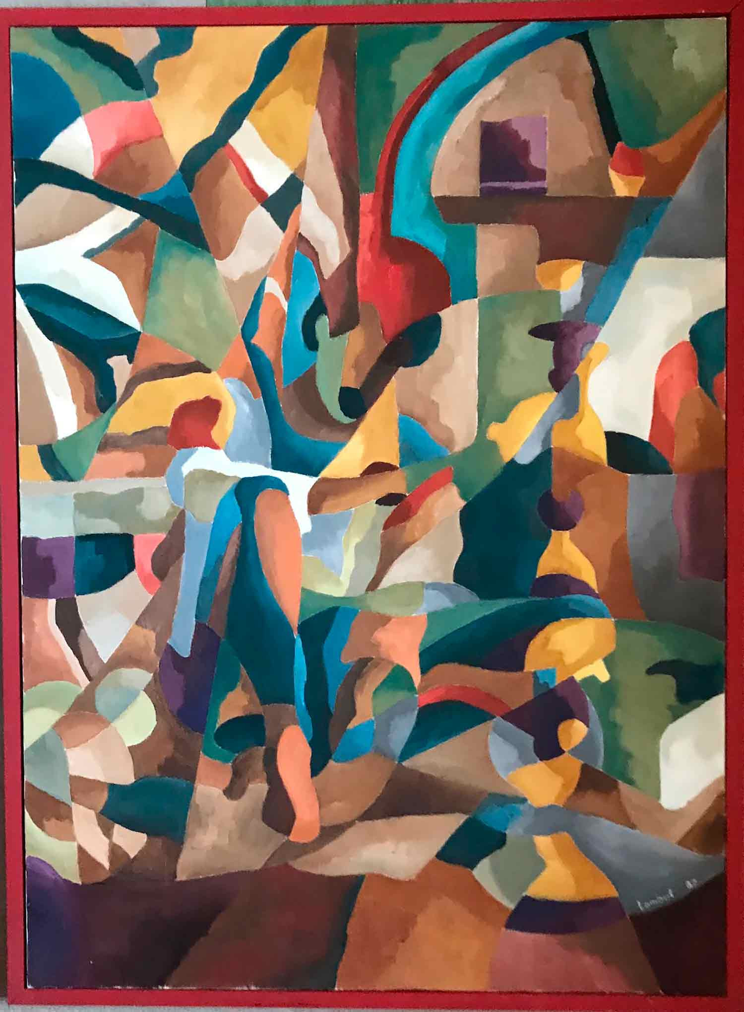 Denis Lambert, Sit and smoke, peinture - Galerie de vente et d’achat d’art contemporain en ligne Artalistic