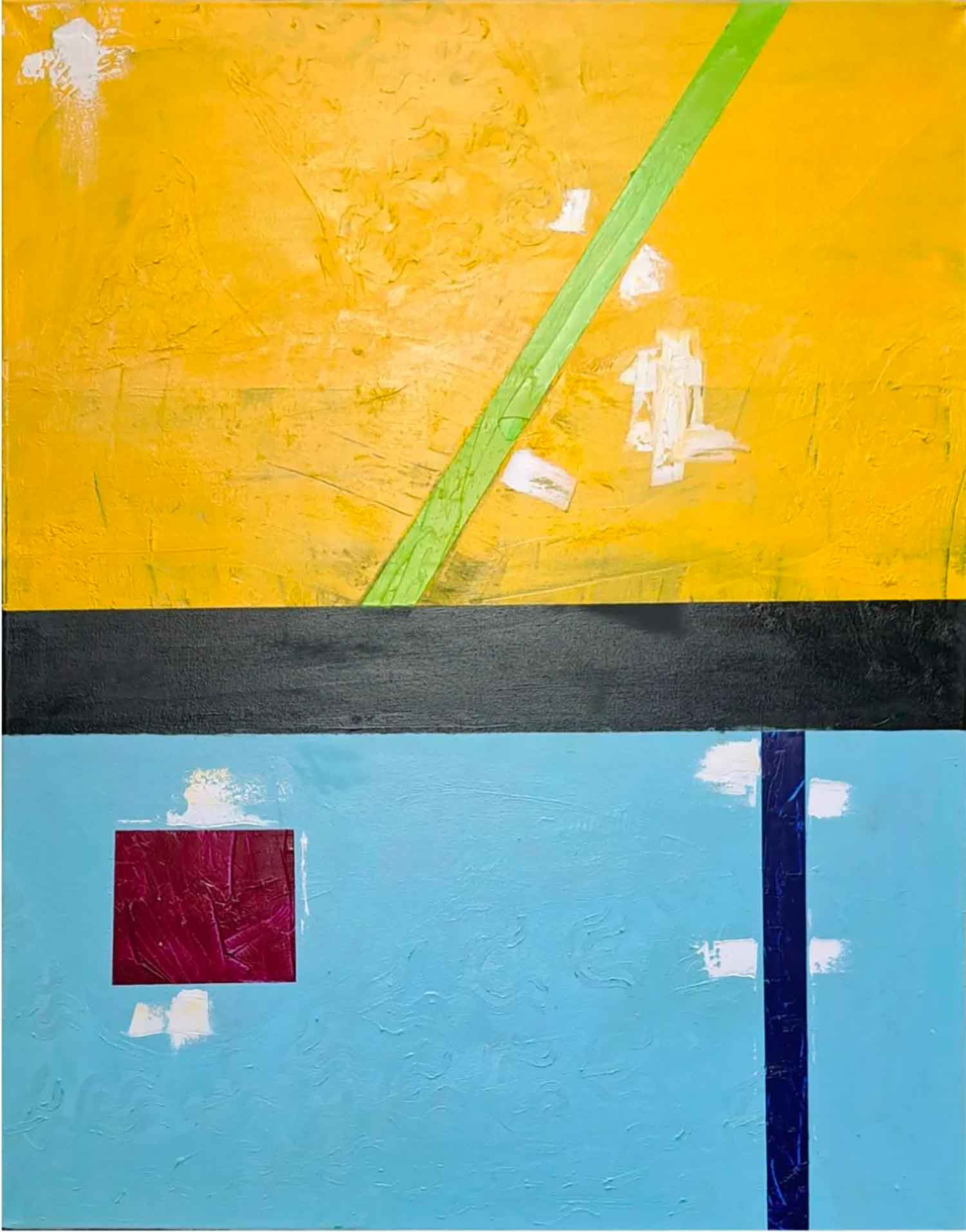 Pauline Katherine, Le plongeon à l'horizon d'un ciel ouvert, peinture - Galerie de vente et d’achat d’art contemporain en ligne Artalistic