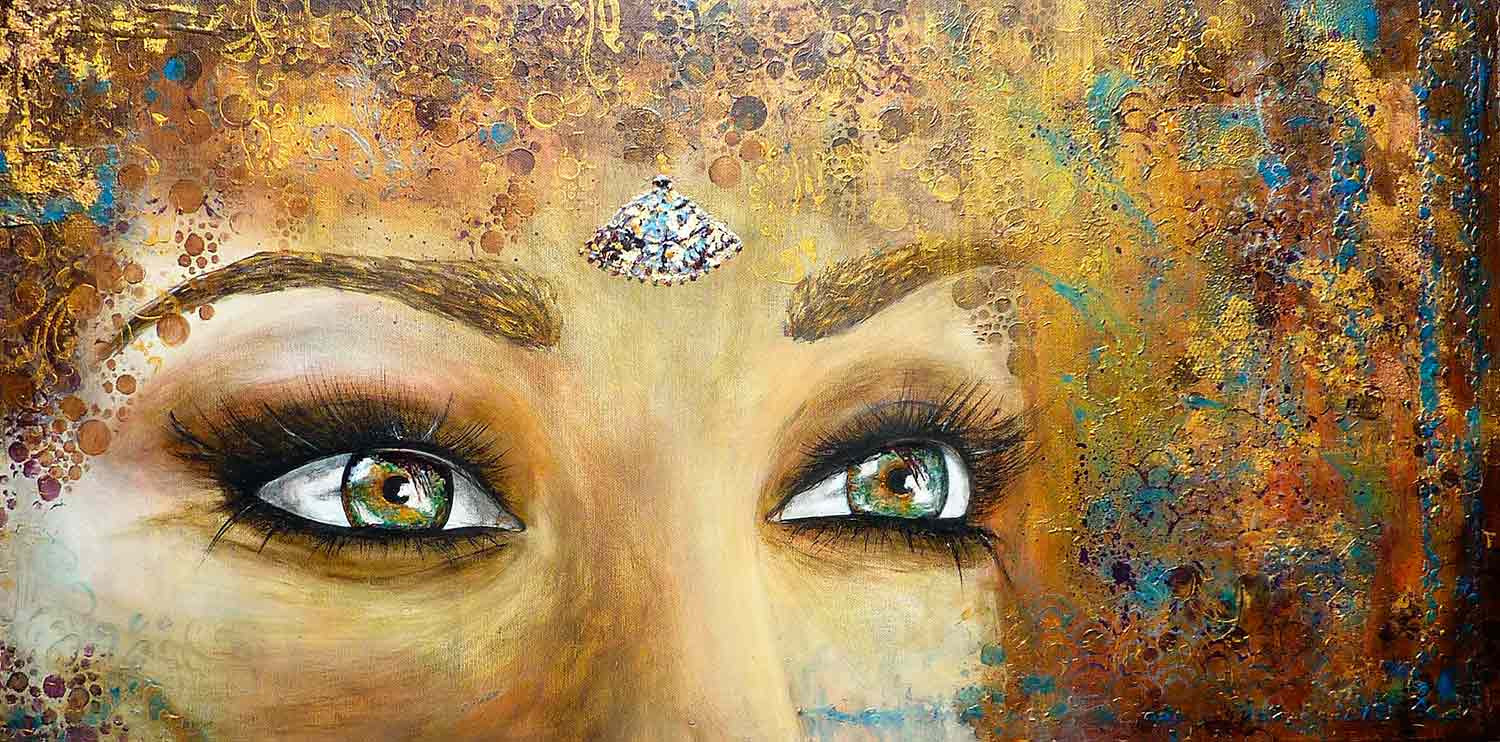 Anne Robin, Reine ou sereine, peinture - Galerie de vente et d’achat d’art contemporain en ligne Artalistic