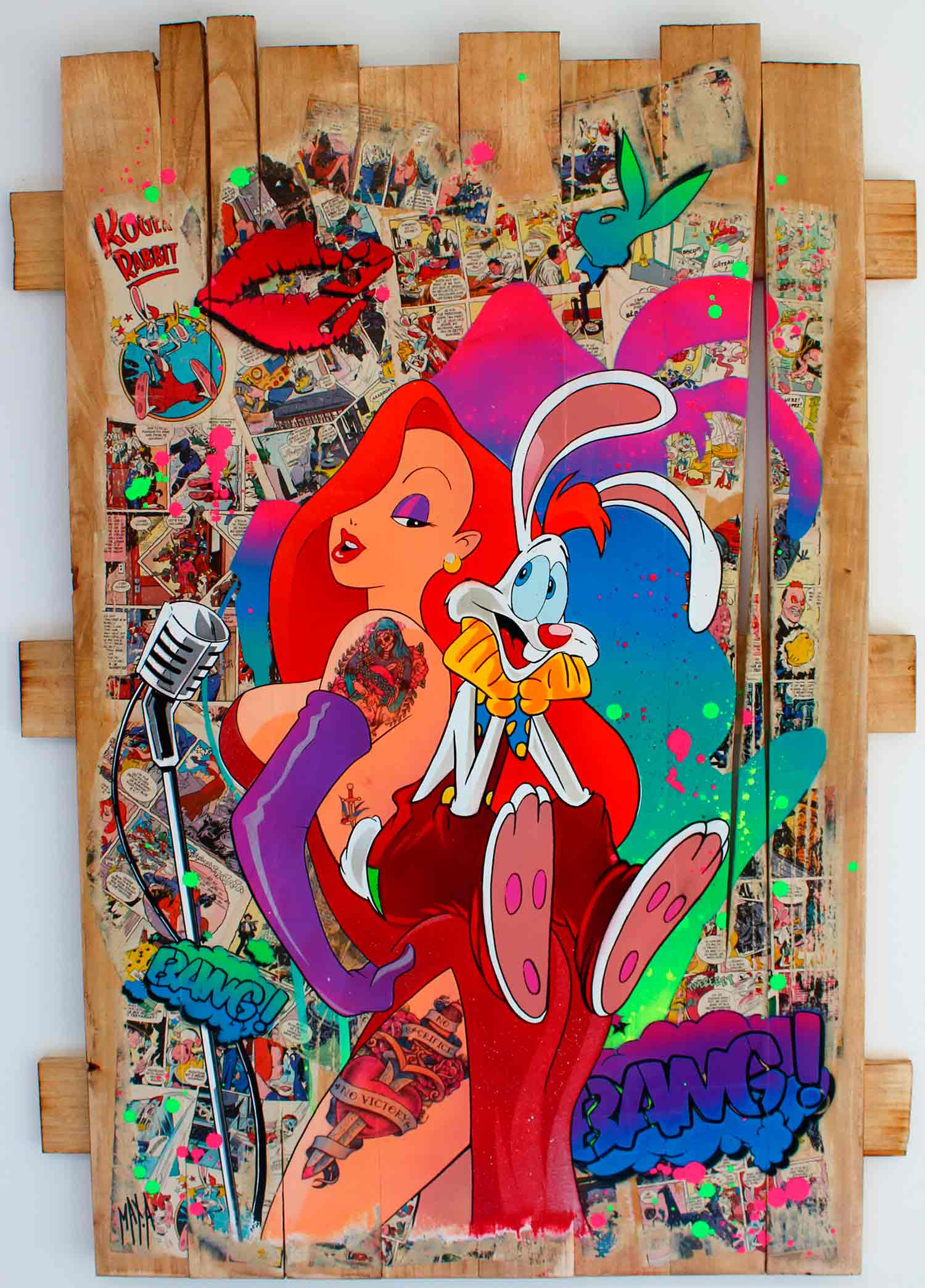 Max Andriot, Jessica and roger, peinture - Galerie de vente et d’achat d’art contemporain en ligne Artalistic