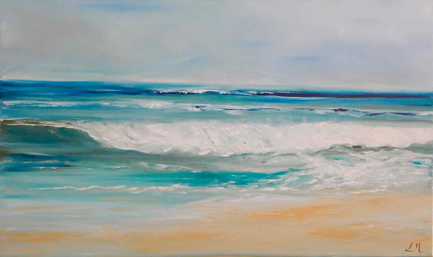 Lydie Massou, Dream océan, peinture - Galerie de vente et d’achat d’art contemporain en ligne Artalistic