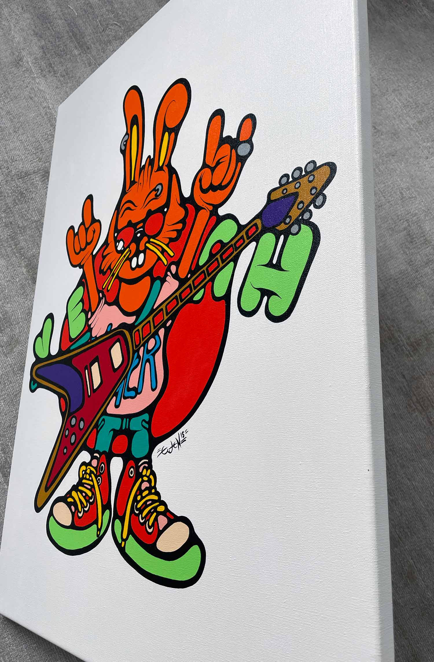 Ewen Gur, Jacques the Rabbit, peinture - Galerie de vente et d’achat d’art contemporain en ligne Artalistic