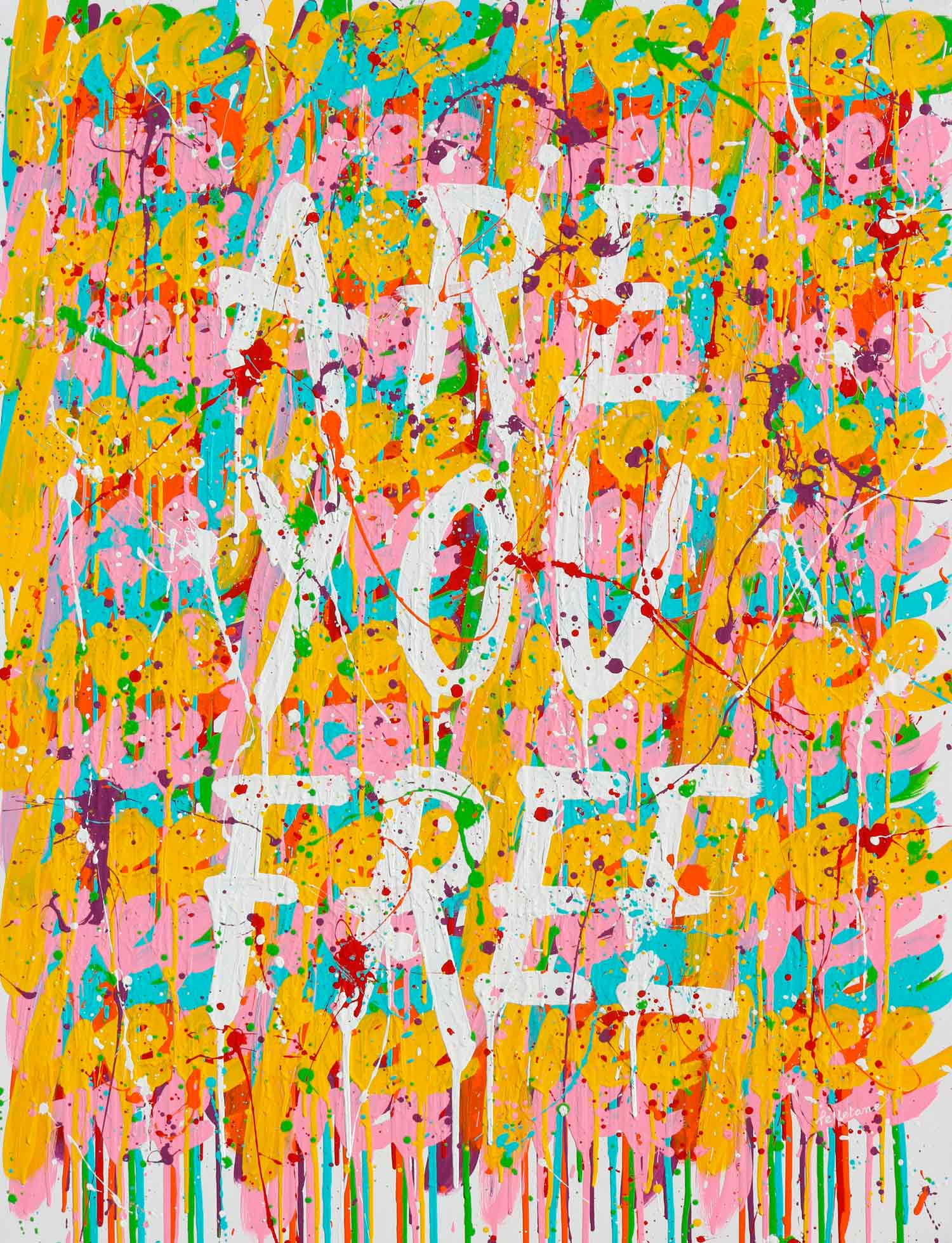 Isabelle Pelletane, Are you free, peinture - Galerie de vente et d’achat d’art contemporain en ligne Artalistic