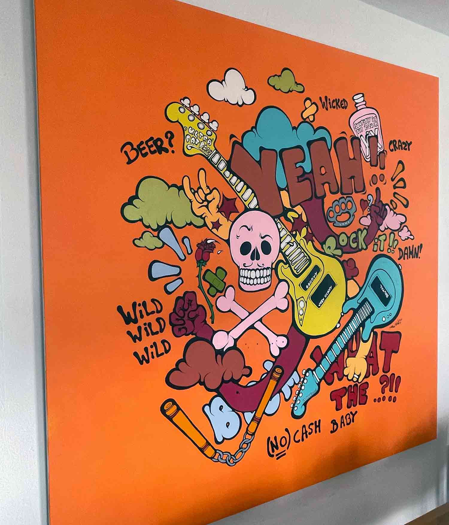 Ewen Gur, The Rock'n'roll way of life, peinture - Galerie de vente et d’achat d’art contemporain en ligne Artalistic