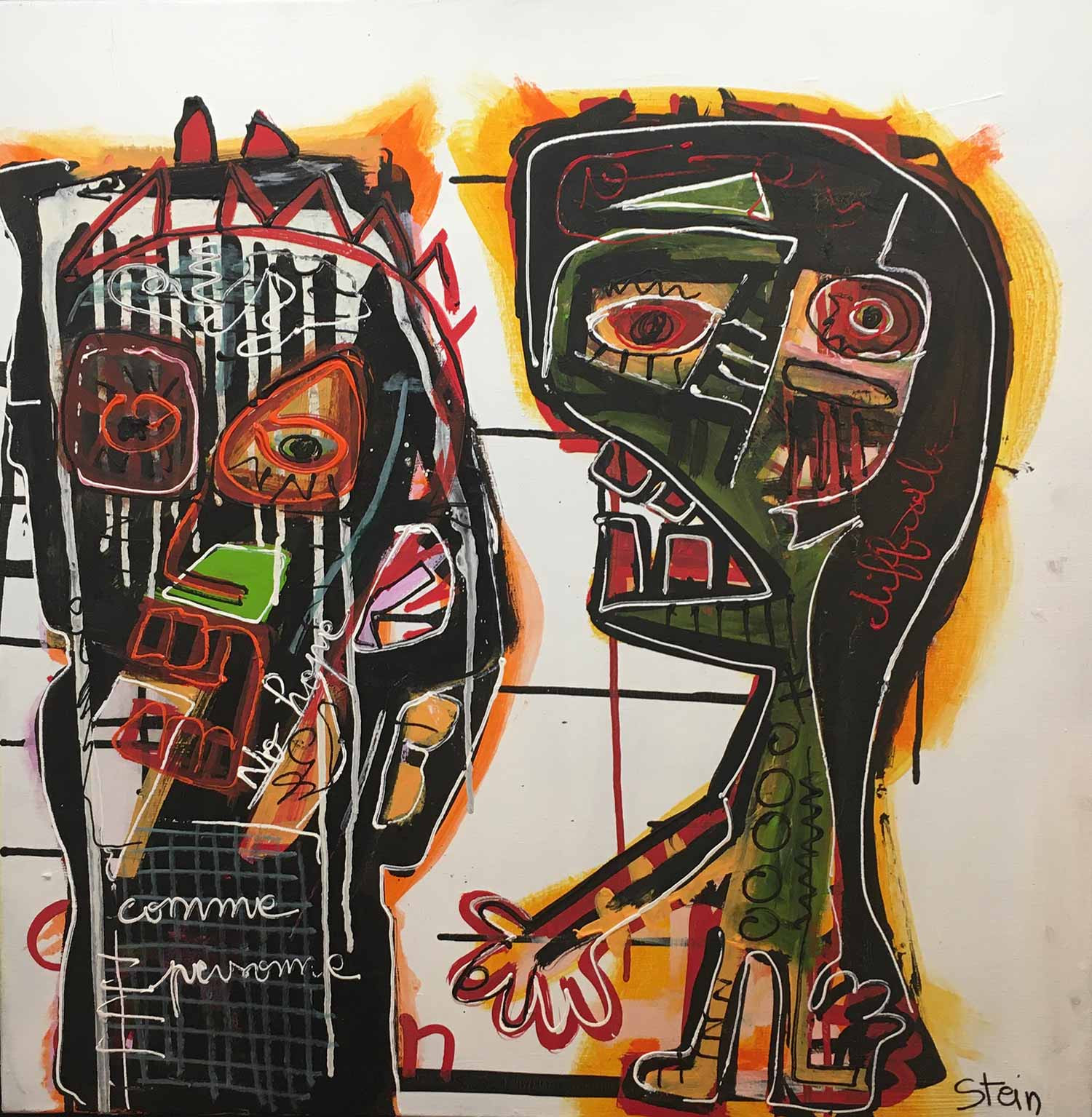 Eric Stein, Comme personne, peinture - Galerie de vente et d’achat d’art contemporain en ligne Artalistic