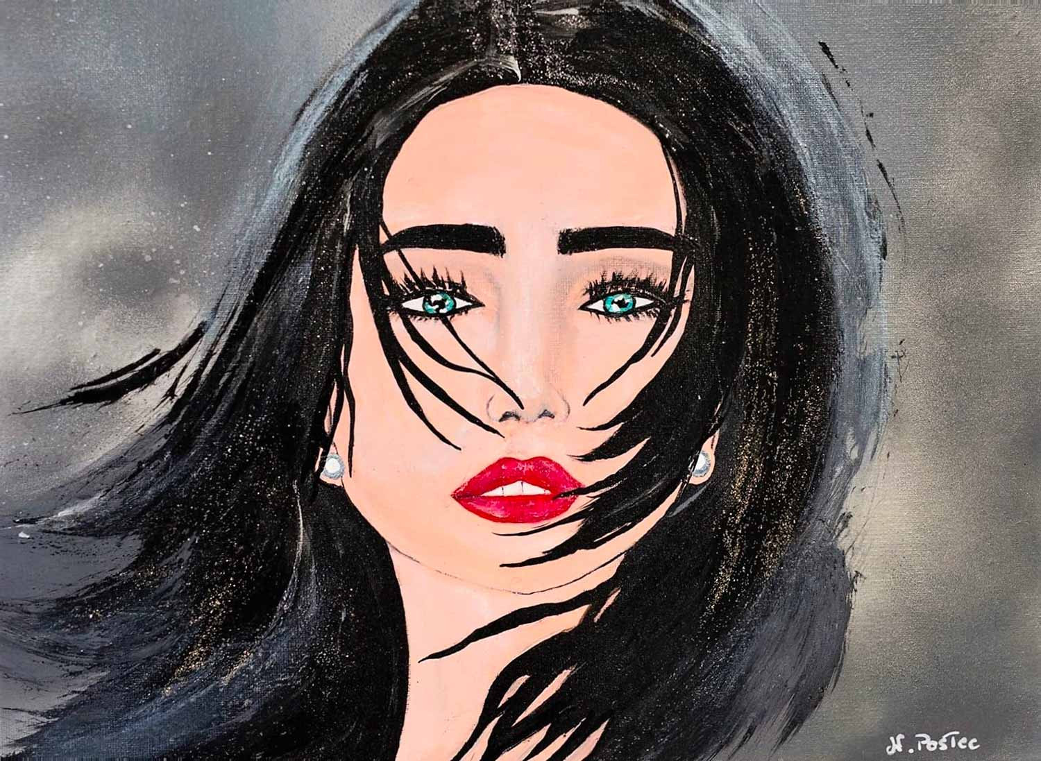 Nicolas Postec, Sandra, peinture - Galerie de vente et d’achat d’art contemporain en ligne Artalistic