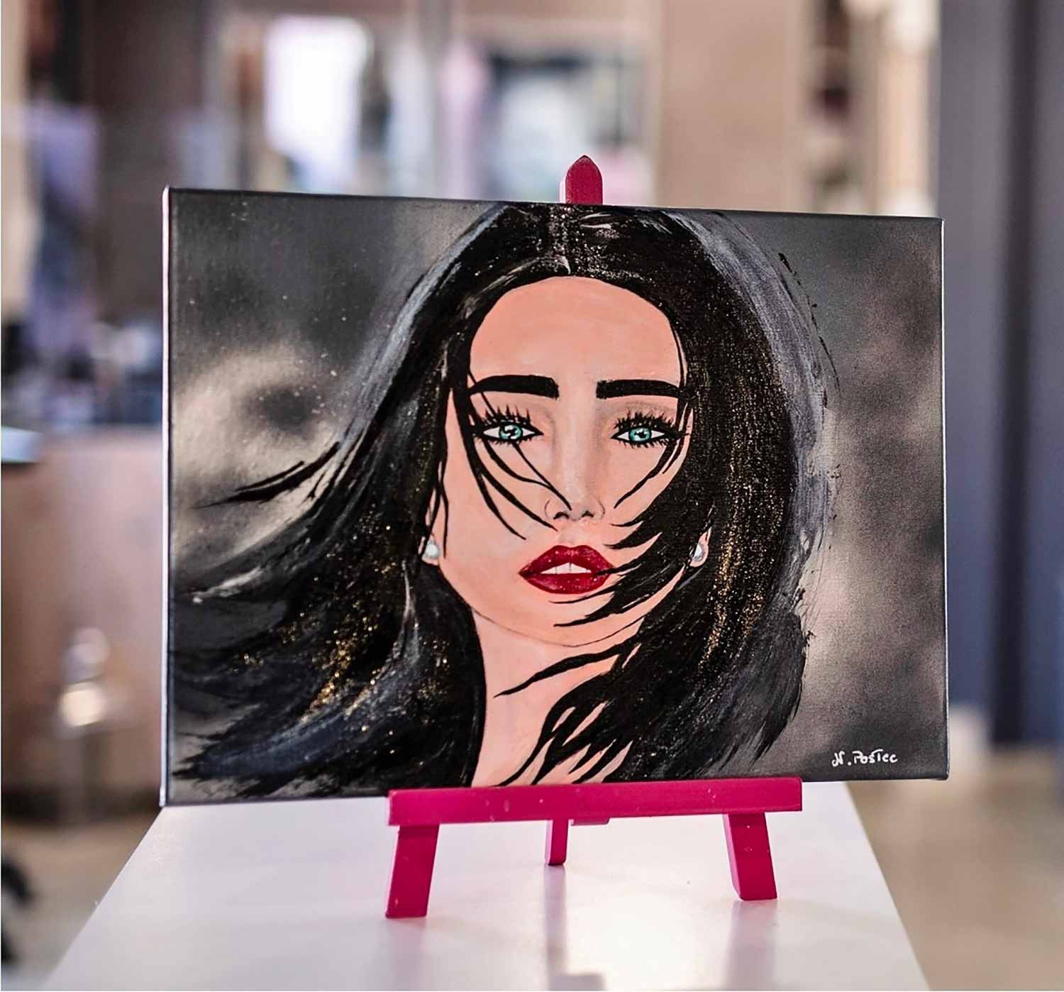 Nicolas Postec, Sandra, peinture - Galerie de vente et d’achat d’art contemporain en ligne Artalistic