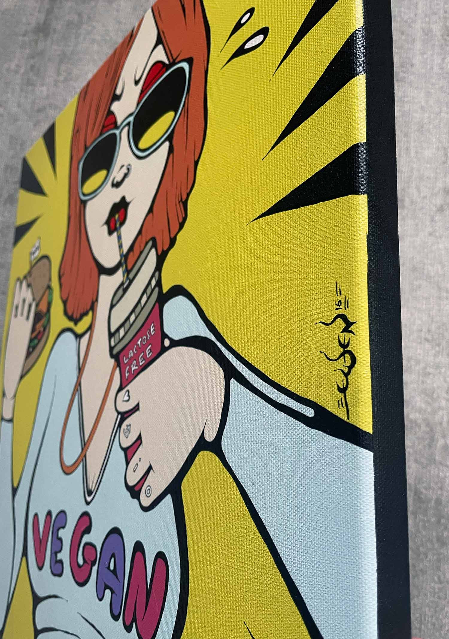 Ewen Gur, Hyper vegan, peinture - Galerie de vente et d’achat d’art contemporain en ligne Artalistic