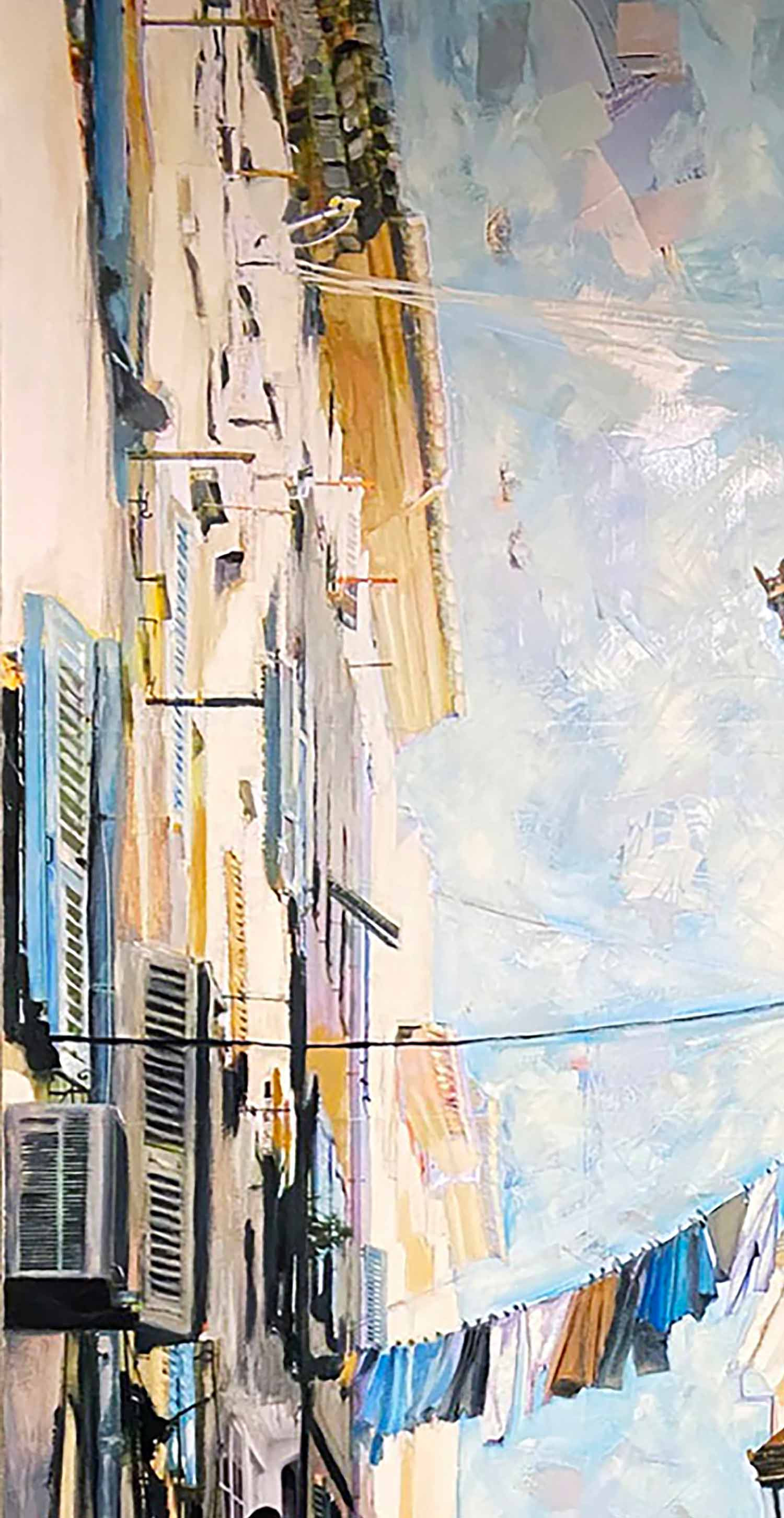 Nathalie Lemaître, Le passage de Bastia, peinture - Galerie de vente et d’achat d’art contemporain en ligne Artalistic