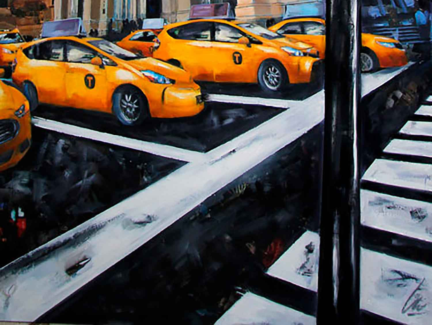 Nathalie Lemaître, Yellow toys, peinture - Galerie de vente et d’achat d’art contemporain en ligne Artalistic