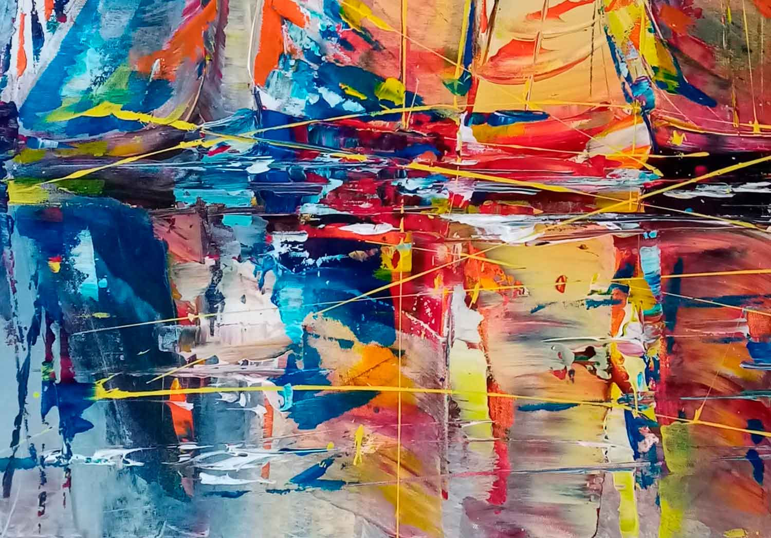 Janusz Kik, Réunion de voile, peinture - Galerie de vente et d’achat d’art contemporain en ligne Artalistic