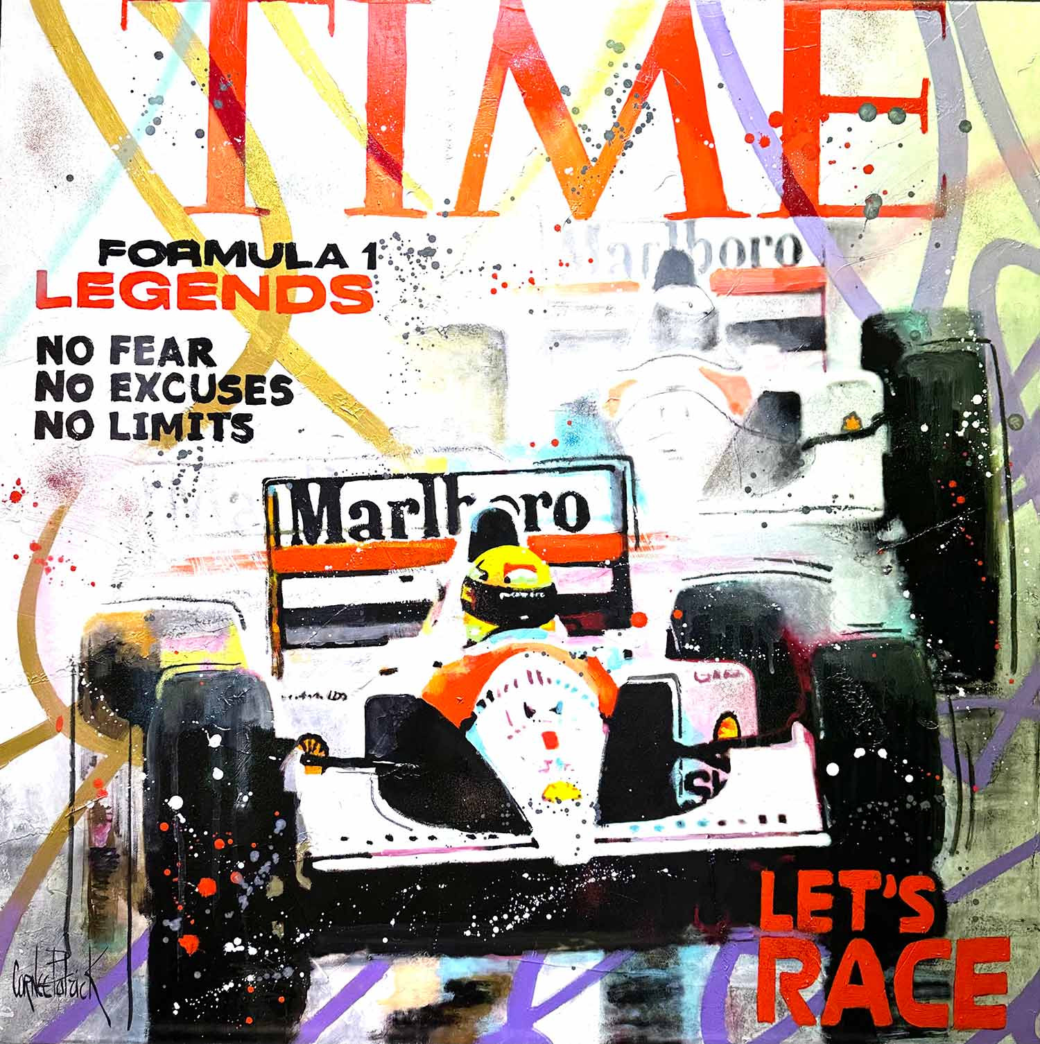 Patrick Cornée, Formule 1 legends, peinture - Galerie de vente et d’achat d’art contemporain en ligne Artalistic