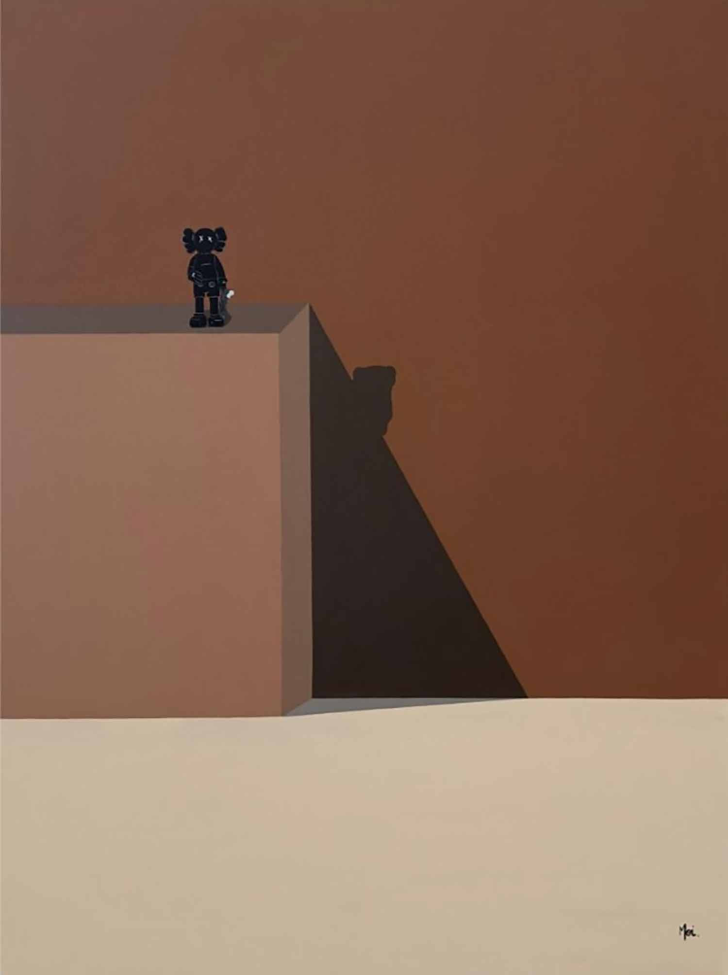 Moi., Entre ligne et lumière, peinture - Galerie de vente et d’achat d’art contemporain en ligne Artalistic