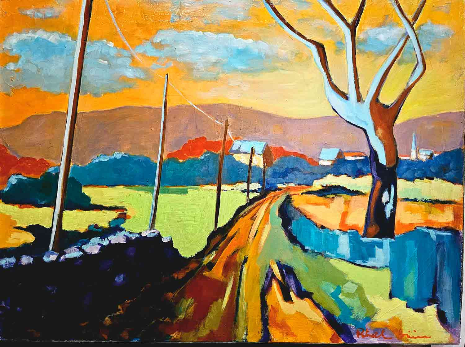 Patrick Briere, Champs joyeux 10, peinture - Galerie de vente et d’achat d’art contemporain en ligne Artalistic