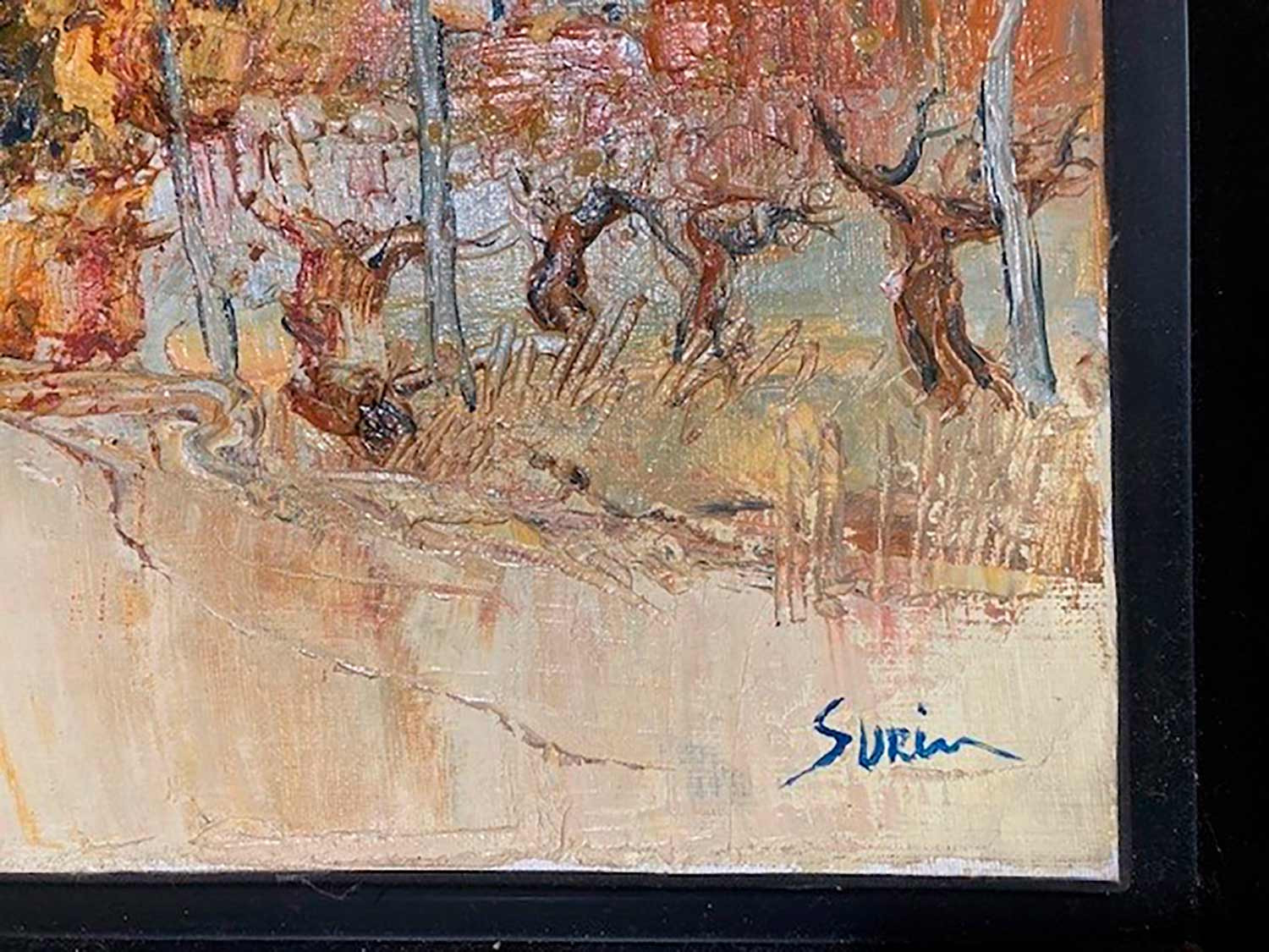 Jean-Paul Surin, Automne en Ardèche, peinture - Galerie de vente et d’achat d’art contemporain en ligne Artalistic