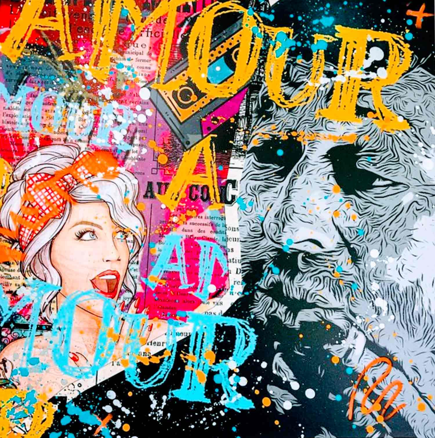 Talion, Serge Gainsbourg, peinture - Galerie de vente et d’achat d’art contemporain en ligne Artalistic