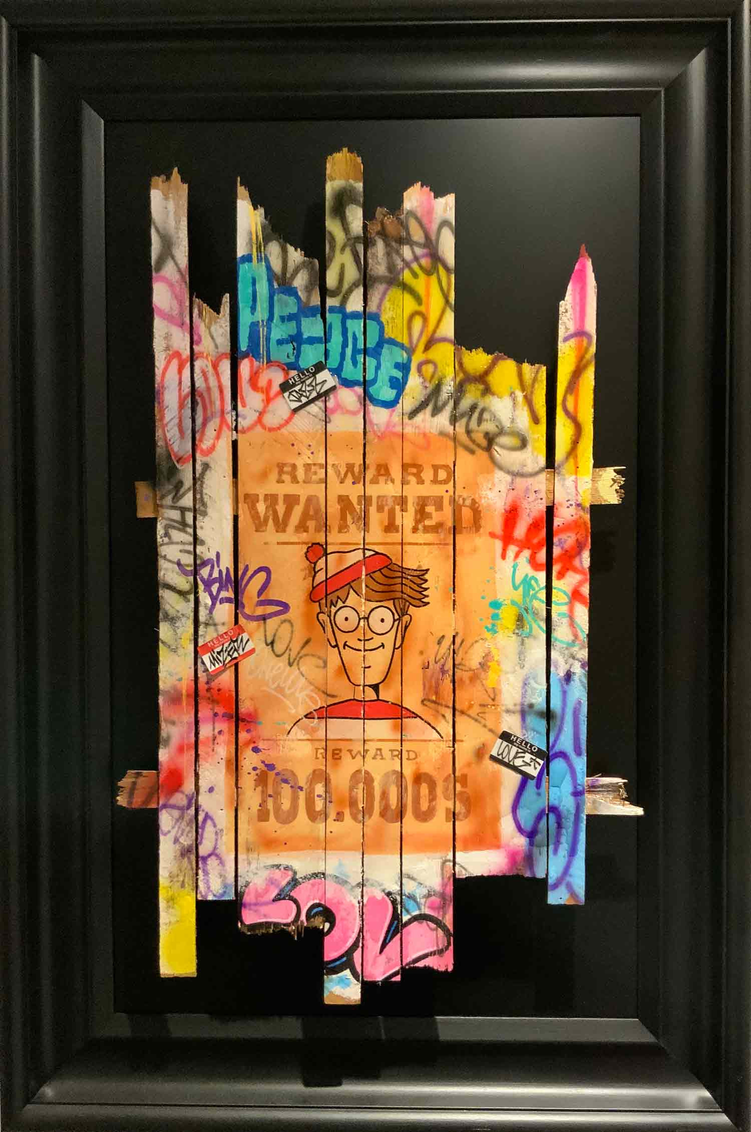 Onemizer, Wanted Charlie, peinture - Galerie de vente et d’achat d’art contemporain en ligne Artalistic