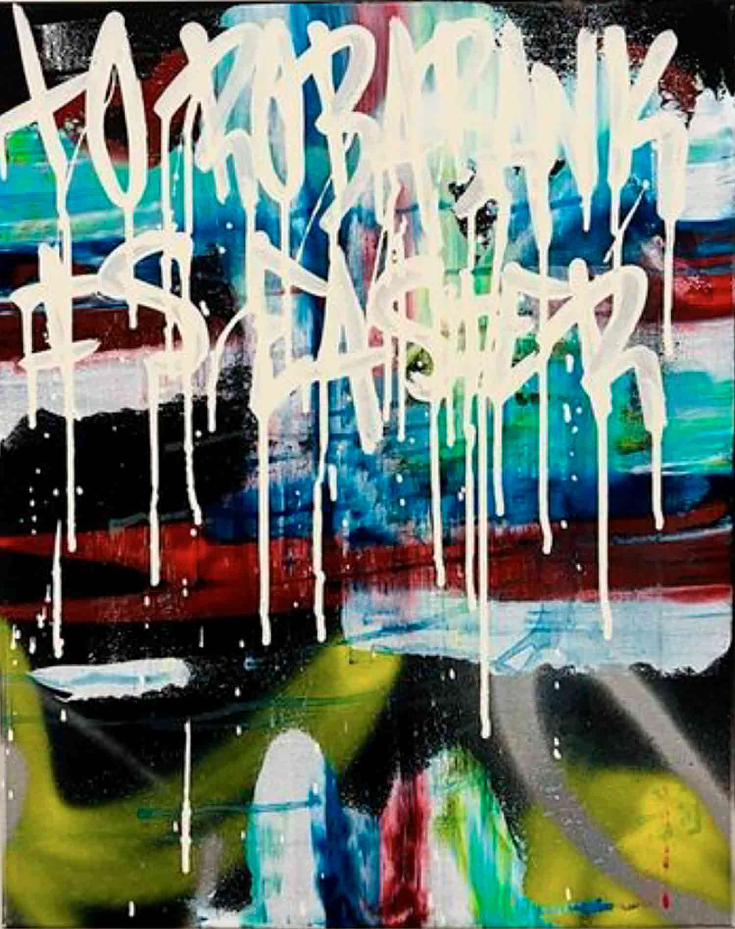 Karl Lagasse, To rob a bank, peinture - Galerie de vente et d’achat d’art contemporain en ligne Artalistic