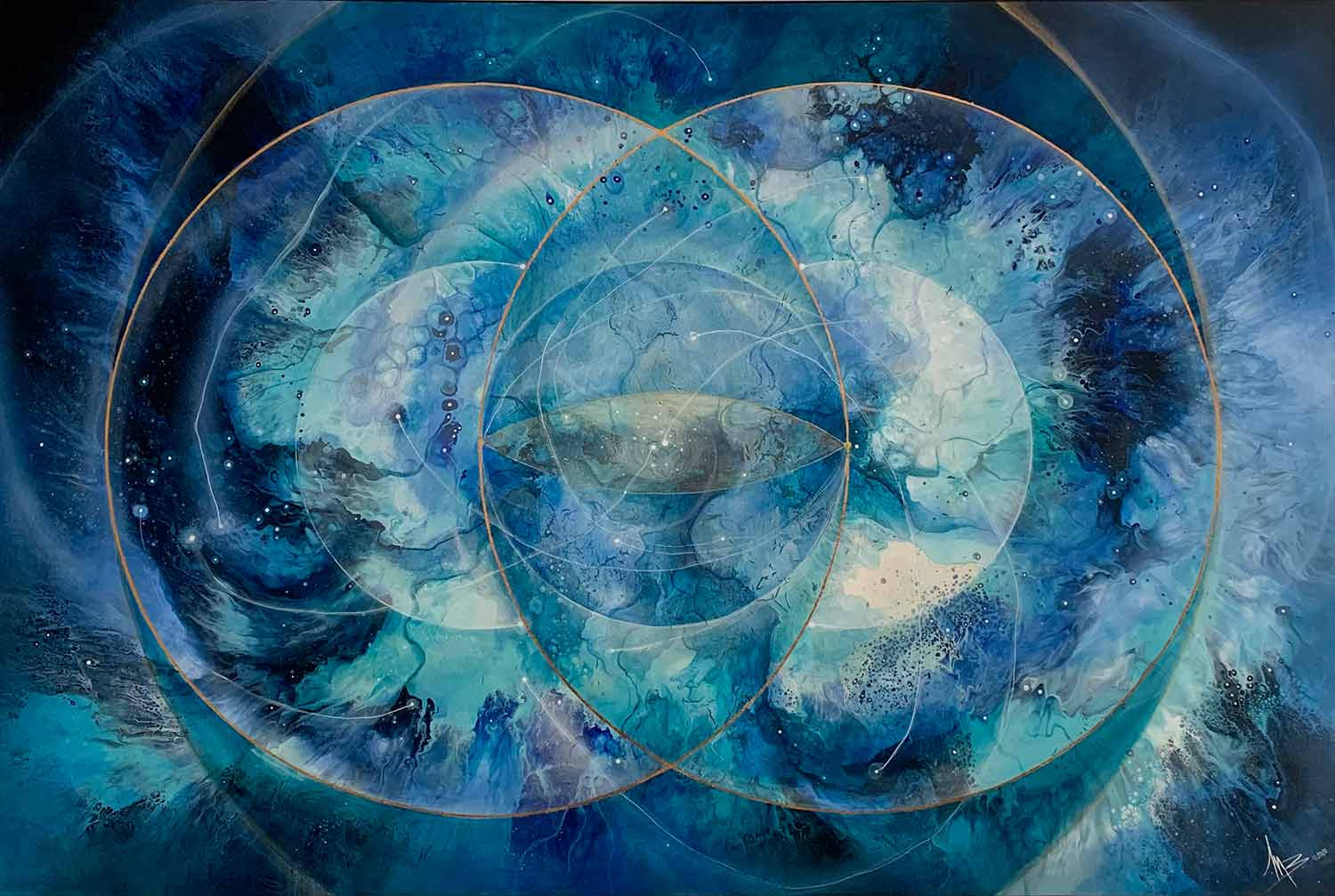 Marlène Bigoni, Galactia, peinture - Galerie de vente et d’achat d’art contemporain en ligne Artalistic
