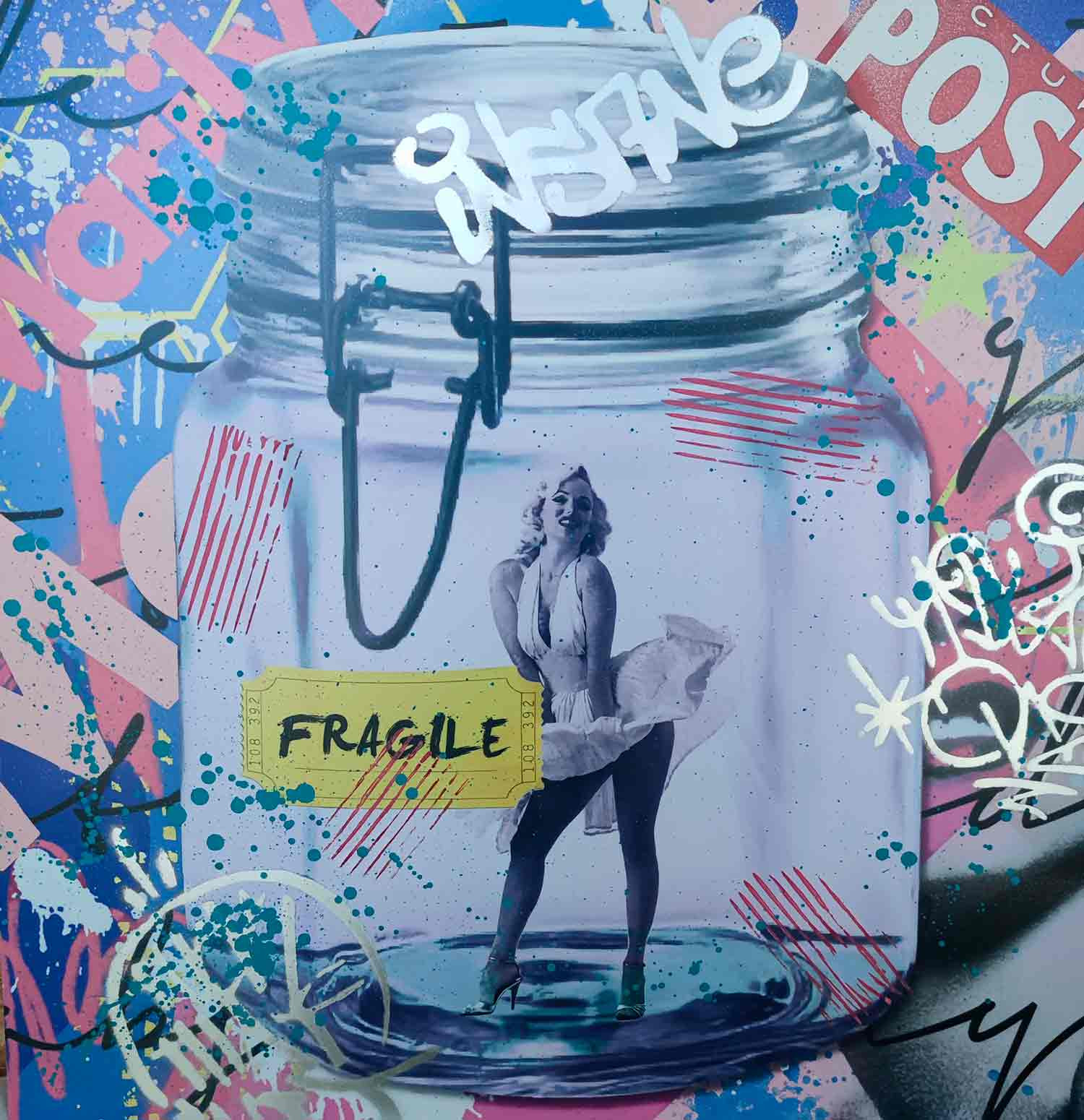 Aiiroh, Preserve Marylin Monroe, peinture - Galerie de vente et d’achat d’art contemporain en ligne Artalistic
