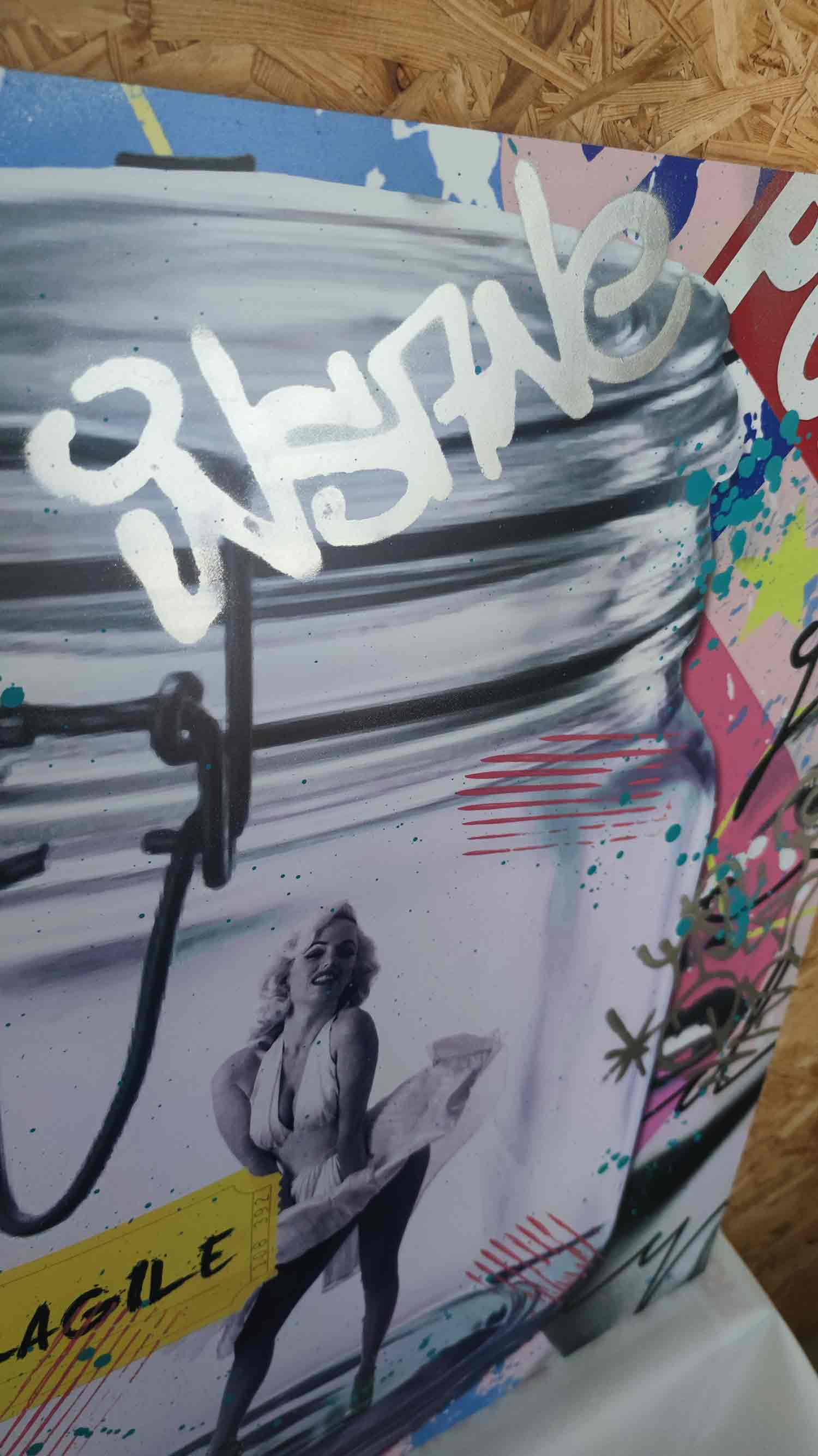 Aiiroh, Preserve Marylin Monroe, peinture - Galerie de vente et d’achat d’art contemporain en ligne Artalistic