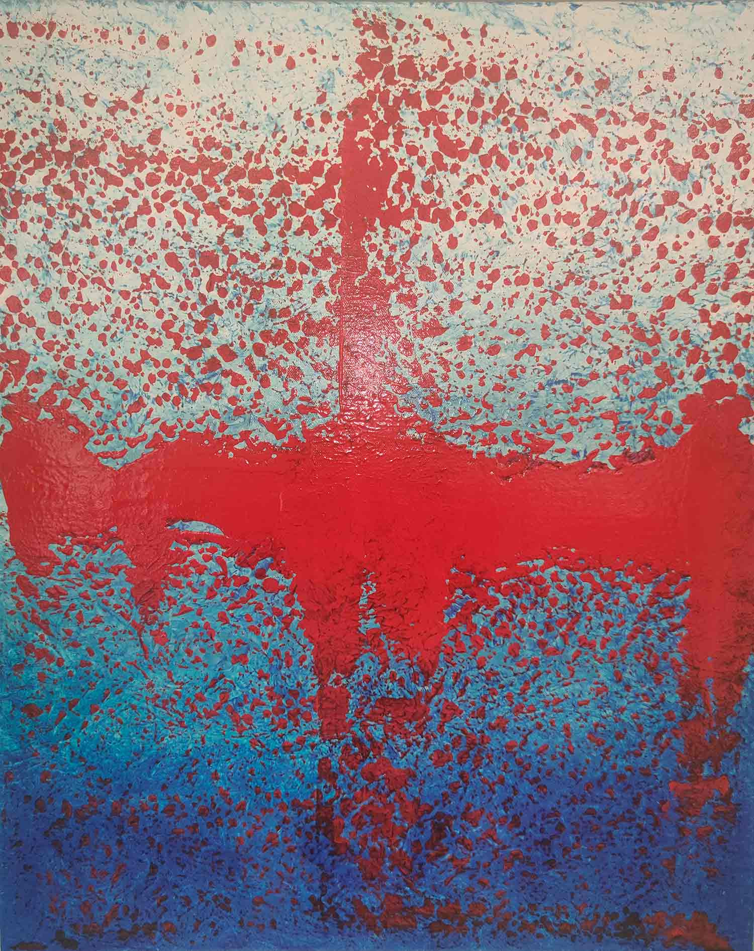 Ronan Martin, Poppies in the sky, peinture - Galerie de vente et d’achat d’art contemporain en ligne Artalistic