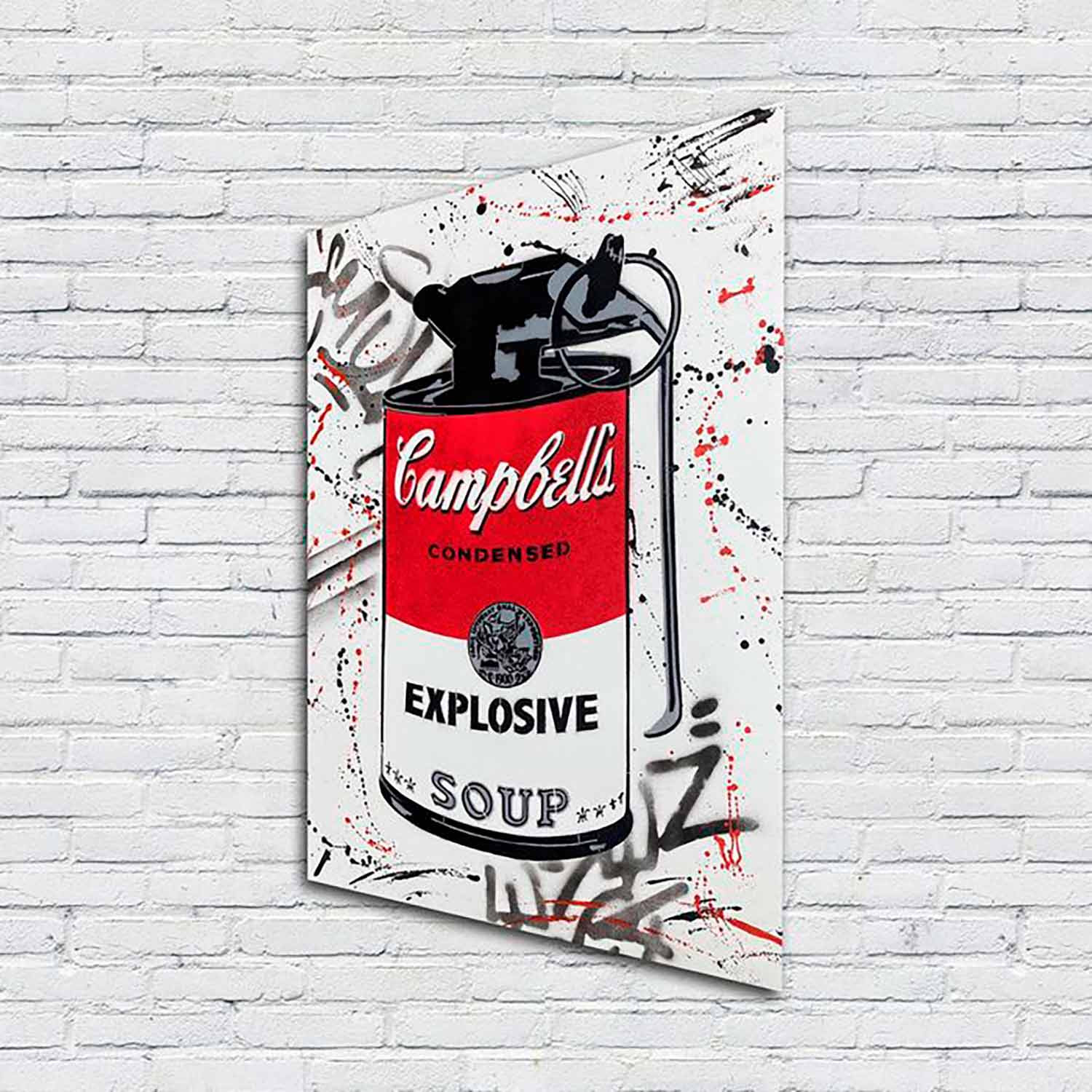 Aiiroh, Explosive Campbell, peinture - Galerie de vente et d’achat d’art contemporain en ligne Artalistic