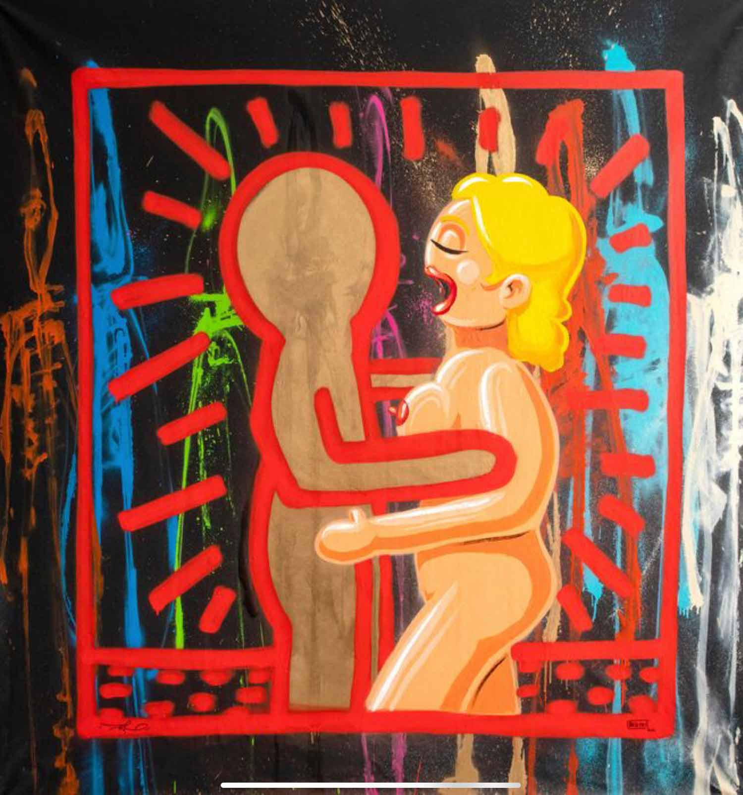 Ram & Bellini, Plastic love, peinture - Galerie de vente et d’achat d’art contemporain en ligne Artalistic