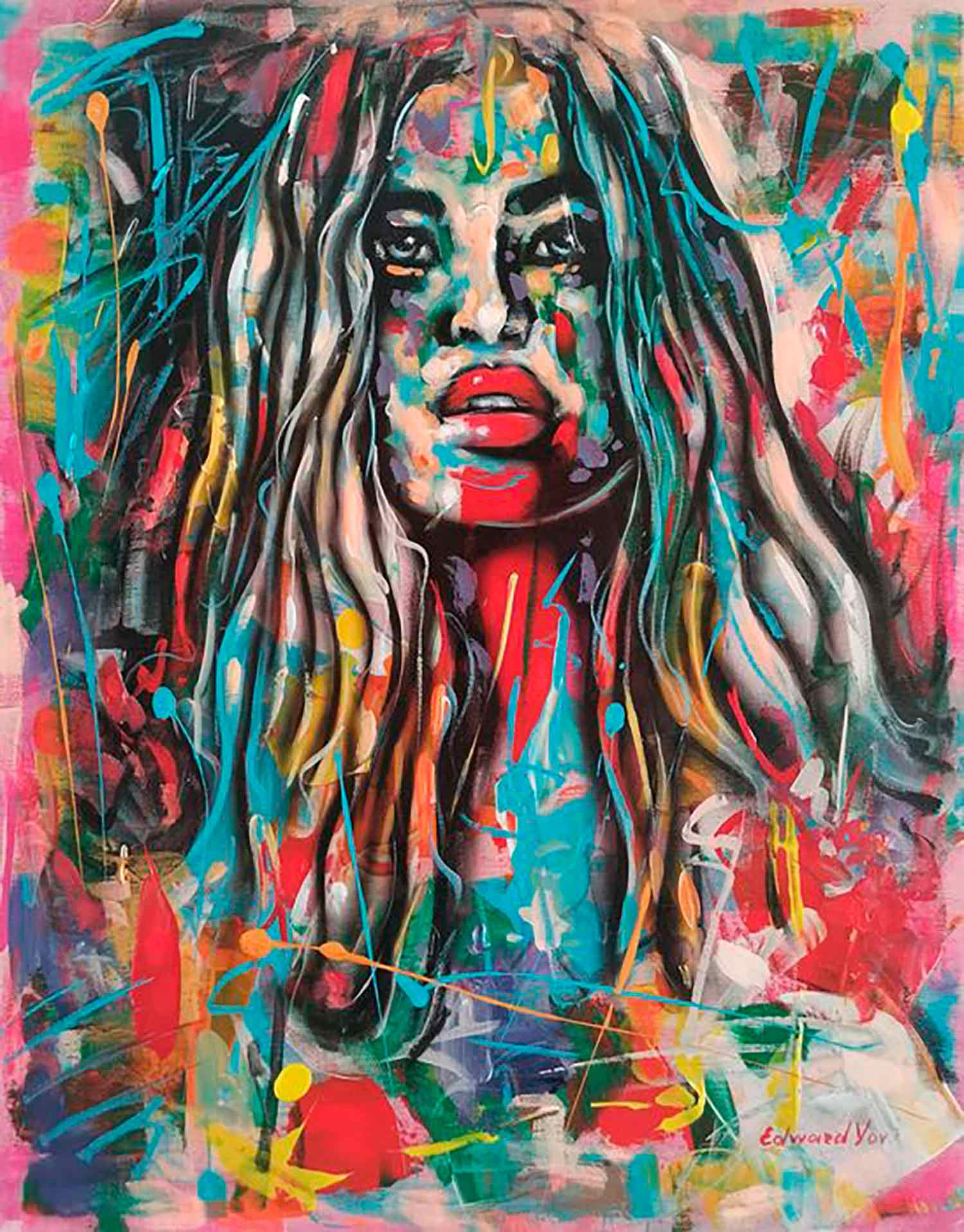 Edward Yov, Melissa, peinture - Galerie de vente et d’achat d’art contemporain en ligne Artalistic