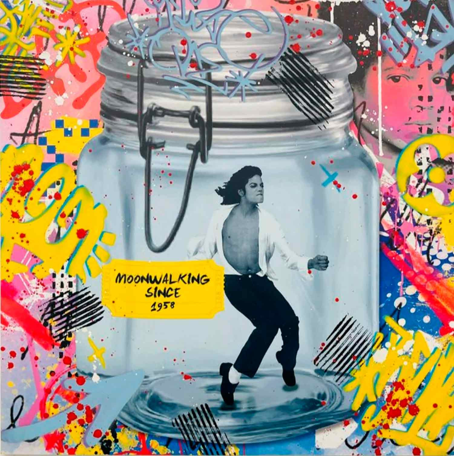 Aiiroh, Preserve Michale Jackson, peinture - Galerie de vente et d’achat d’art contemporain en ligne Artalistic