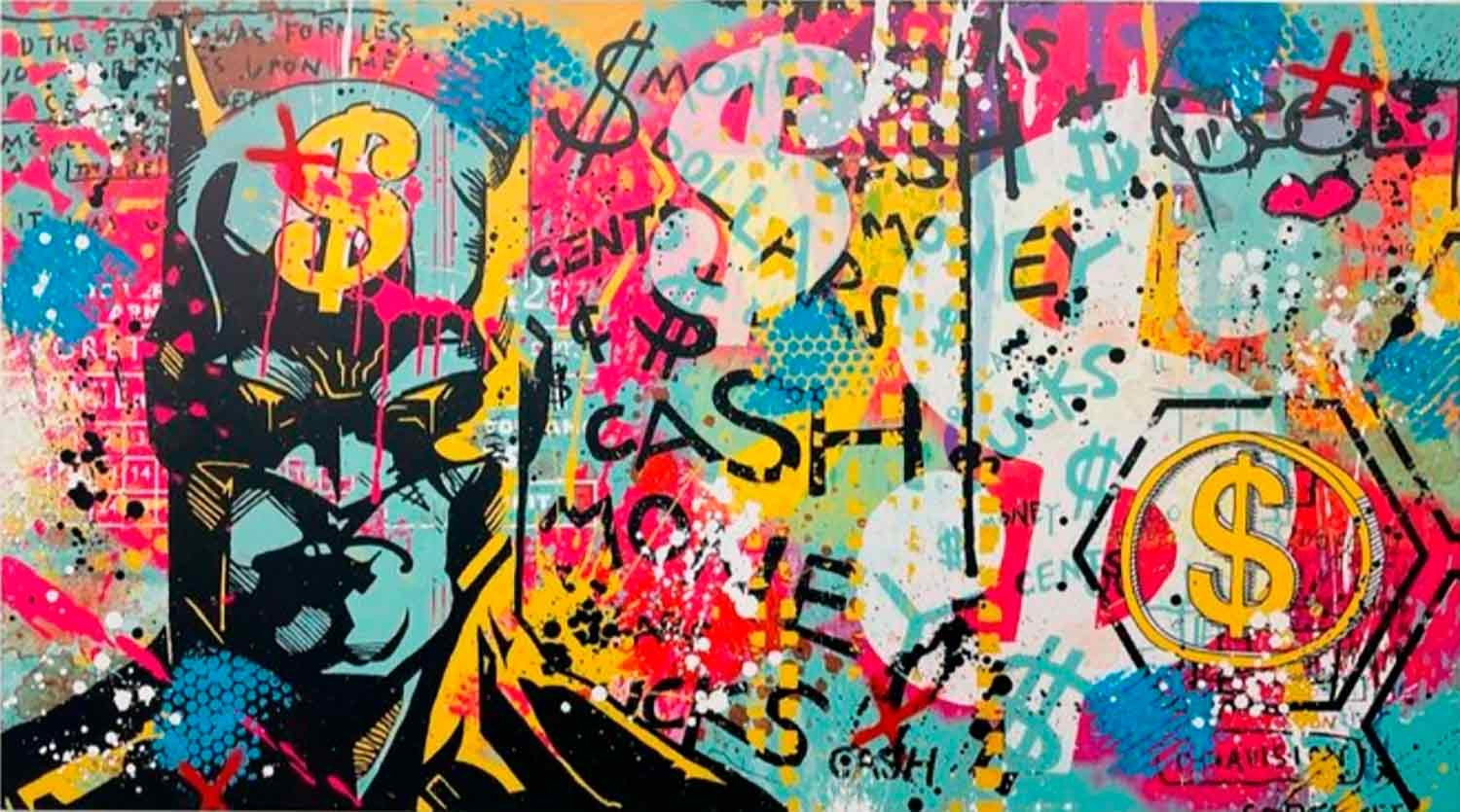 Nobless, Bat's money, peinture - Galerie de vente et d’achat d’art contemporain en ligne Artalistic