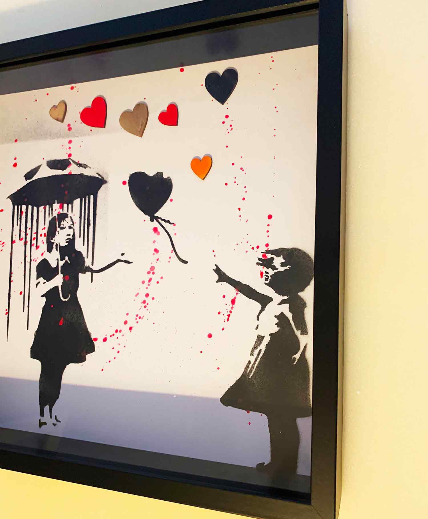 Rose, raining, peinture - Galerie de vente et d’achat d’art contemporain en ligne Artalistic