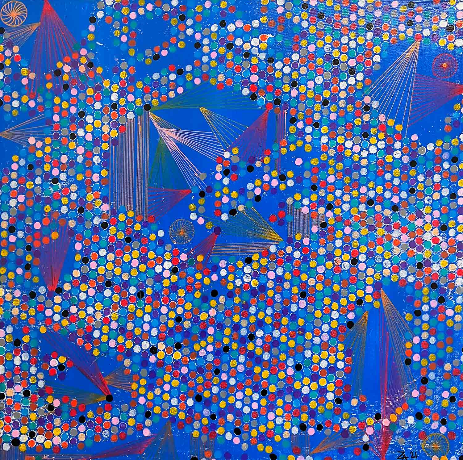 Za, Etoiles, peinture - Galerie de vente et d’achat d’art contemporain en ligne Artalistic
